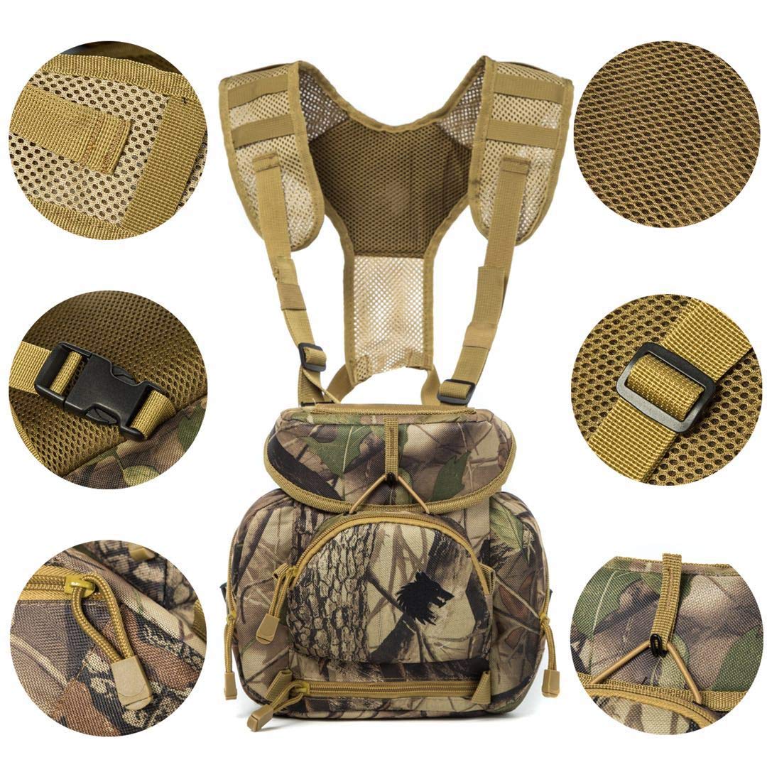 Fieldcraft Binocular Harness Chest Pack Field Pack Case For Men And Women For Binos Cameras Optics Rangefinder Gear