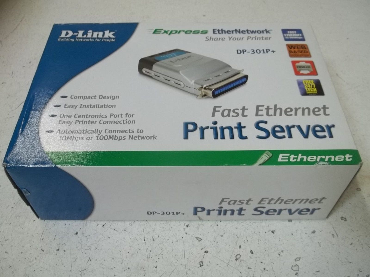 D-Link DP-301P+ 10/100TX 1-Centronic Port Print Server