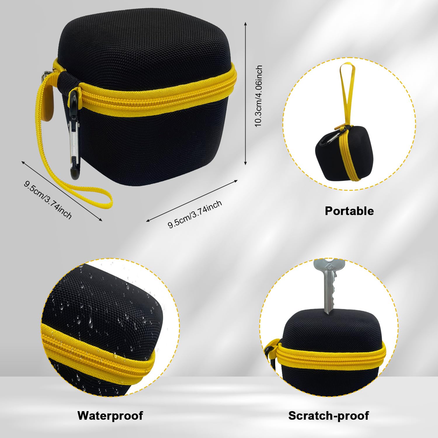 Hard Case Compatible With Microtouch/For Tustow/For Redbreak/For Solimpia Electric Shaver For Titanium Head Shavers, (Case Only)