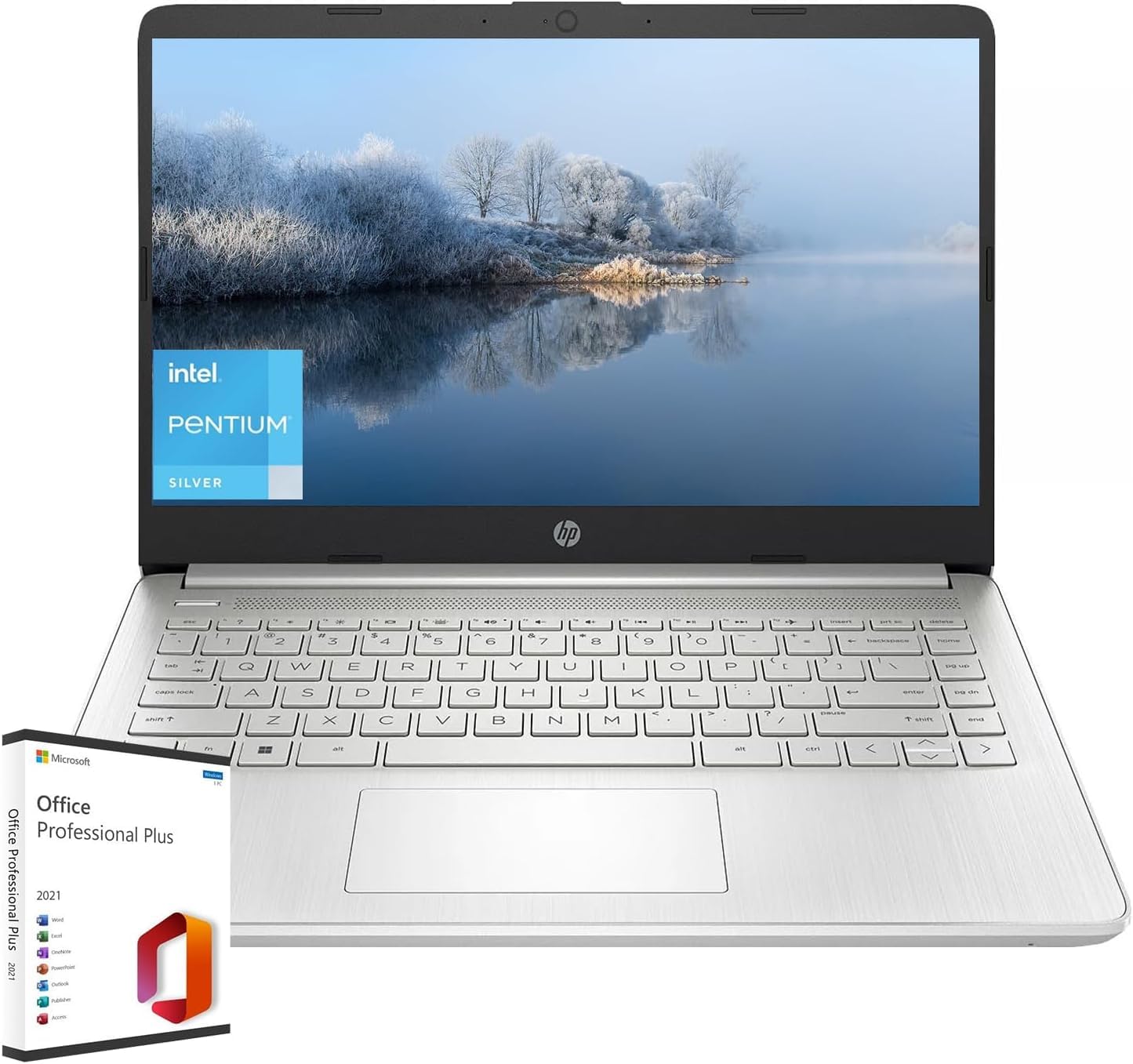 Hp 2024 Newest Laptop For Busniess, 14'' Display, Intel Pentium Quad-Core Processor, 8Gb Ram, 256Gb Ssd, Intel Uhd Gpu, Hd Camer