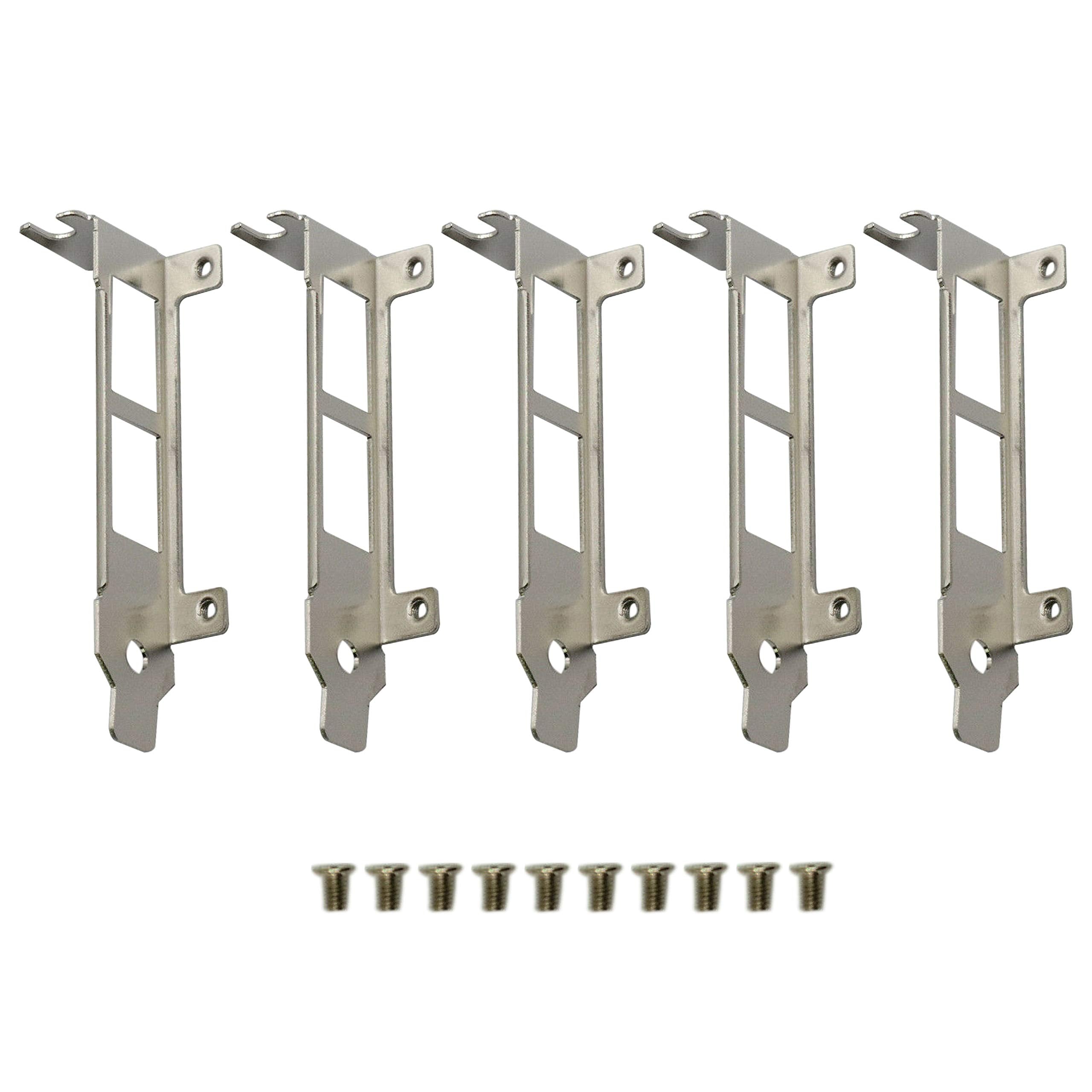 Bestparts 5Pcs Generic Low Profile Brackets For Intel X540 T2 X550 T2 With Screws