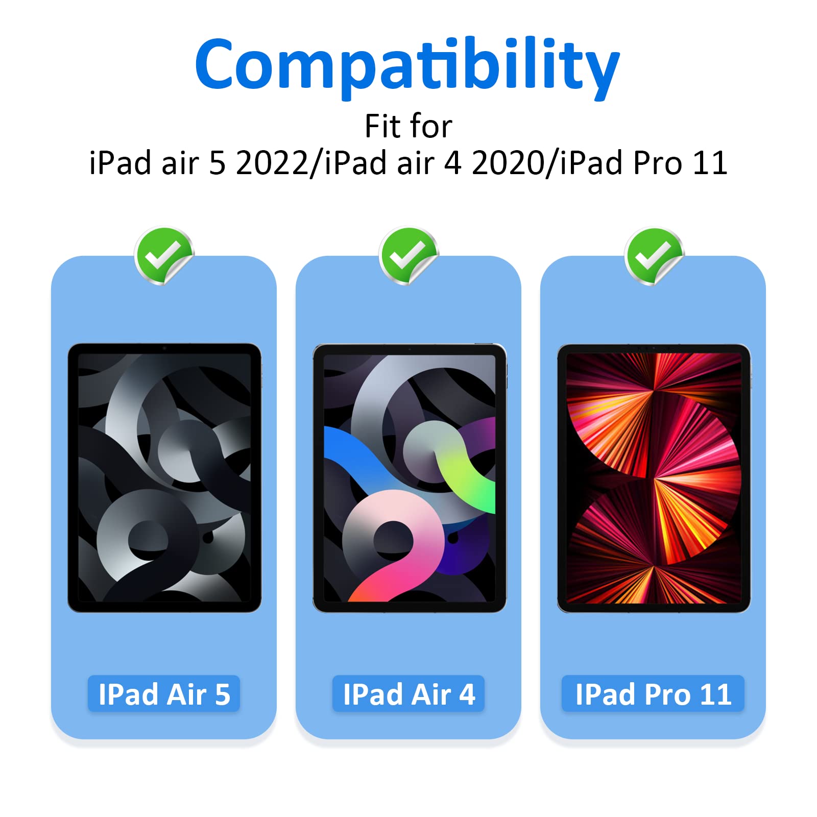 Ambison [2 Pack Matte Glass Screen Protector Compatible With Ipad Air 5Th Generation 2022 10.9 Inch, [Install Frame] Anti Glare/Fingerprint Free/Bubble Free/9H Tempered Glass Ipad Air 5