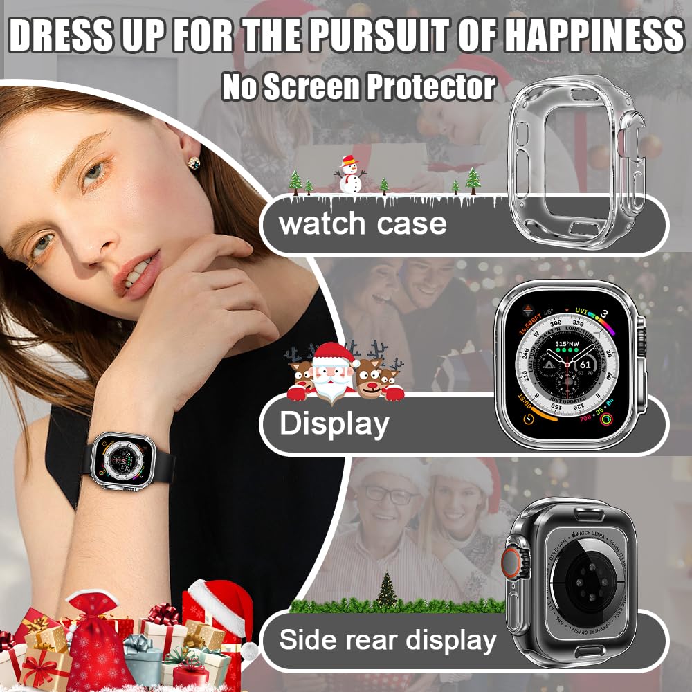 Top4Cus 49Mm Cover Environmental Soft Flexible Tpu Anti Scratch Lightweight Protective 49Mm Iwatch Case Compatible With Apple Wa