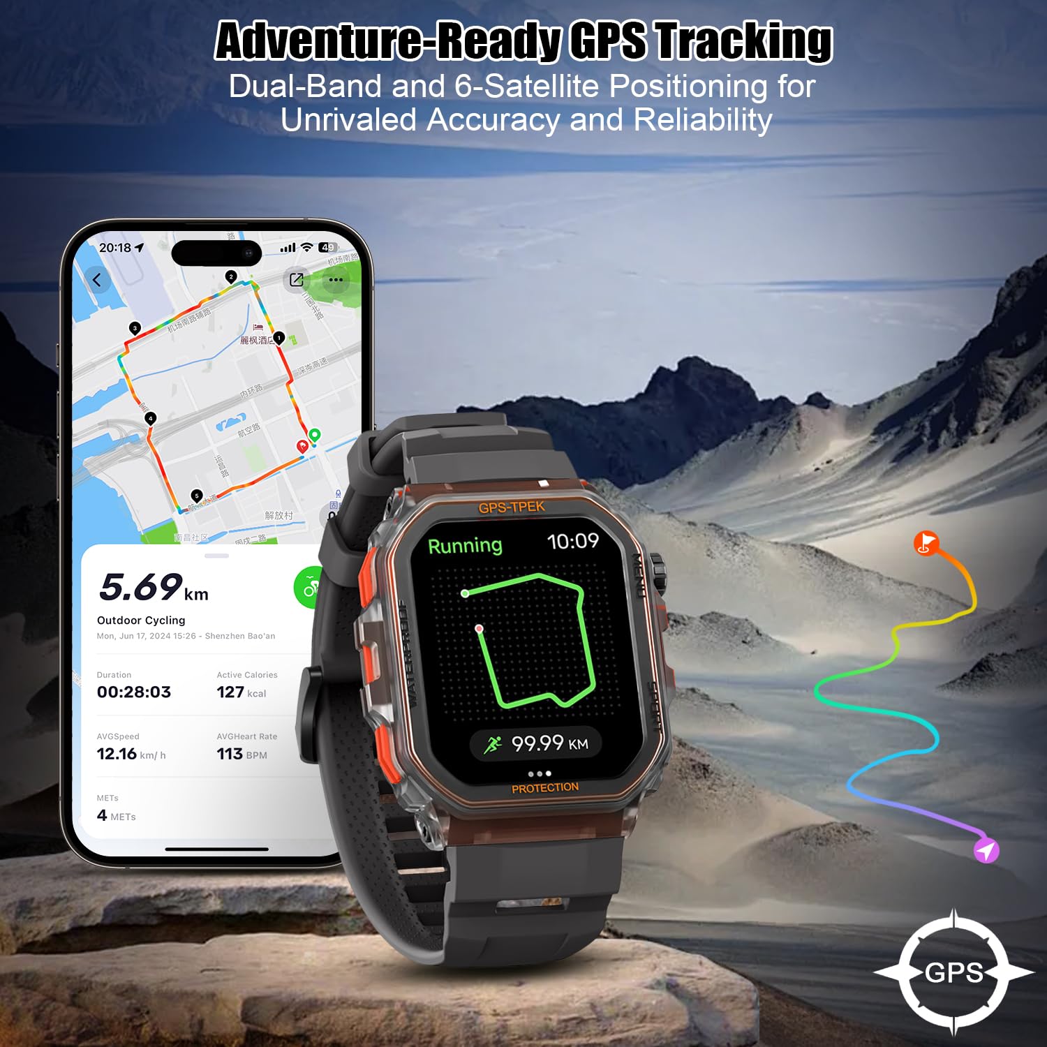 Xscq Military Smart Watch For Men (Answer/Make Calls), 1.75'' Smart Watch For Android And Iphone, Fitness Watch With 100+ Sports