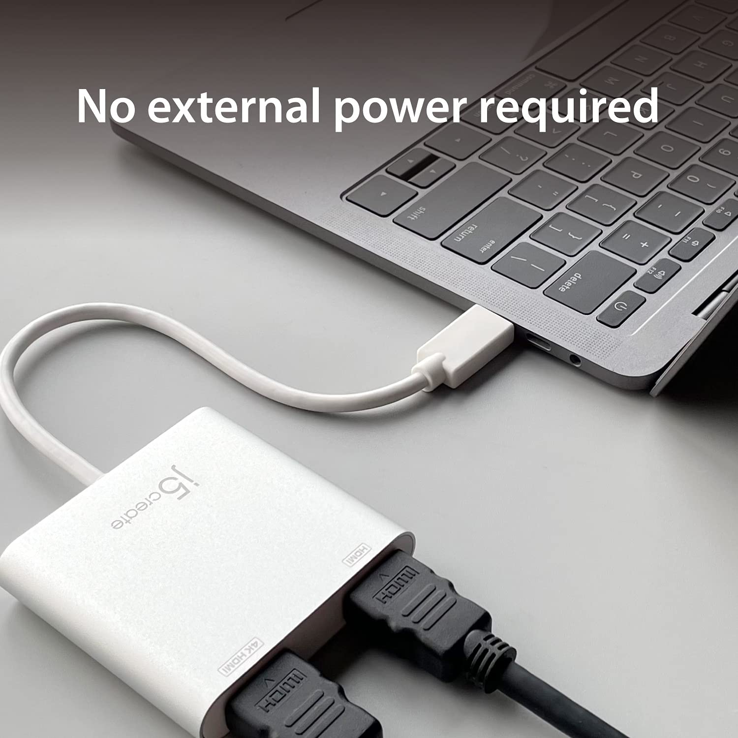 J5Create Usb To Hdmi Adapter - Dual Hdmi Usb 3.0 Multi-Monitor Cable | 4K + 1080P | Compatible With Windows And Macos (Jua365)