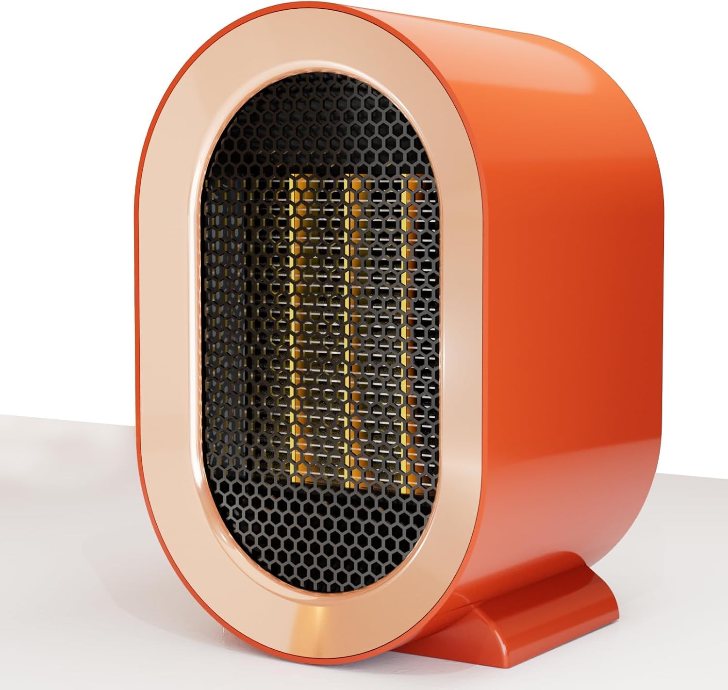 Qqt 1500W Ceramic Space Heater With Thermostat, Remote Control,12H Timer,70 Oscillation  Portable Desktop Electric Heater With 
