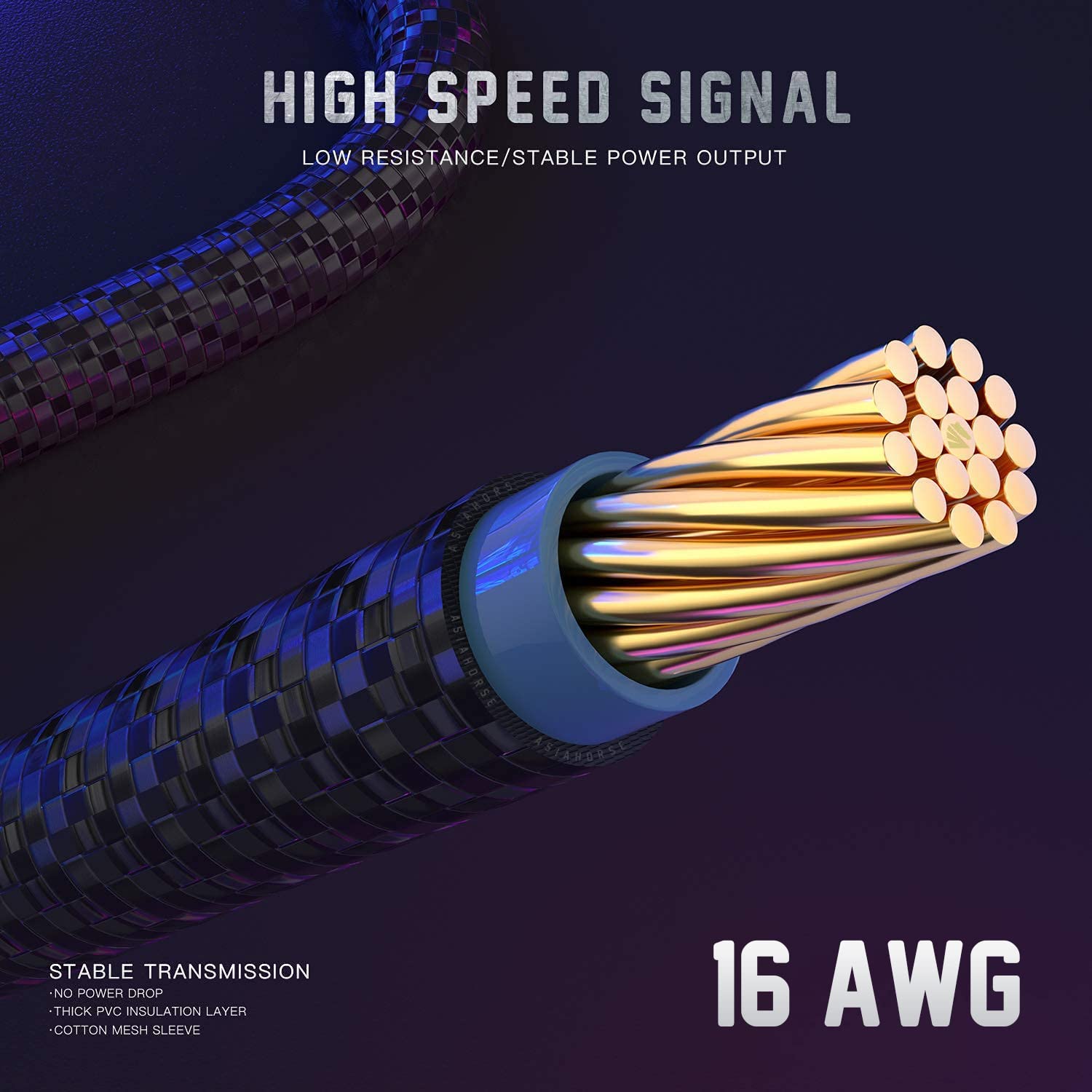 Asiahorse 16Awg Pro Power Supply Sleeved Cable For Power Supply Extension Cable Wire Kit 1X24 Pin/ 2X8 Port (4+4) M/B,3X8 Port (6+2) Pci E 30Cm Length With Combs(Dual Eps Black)