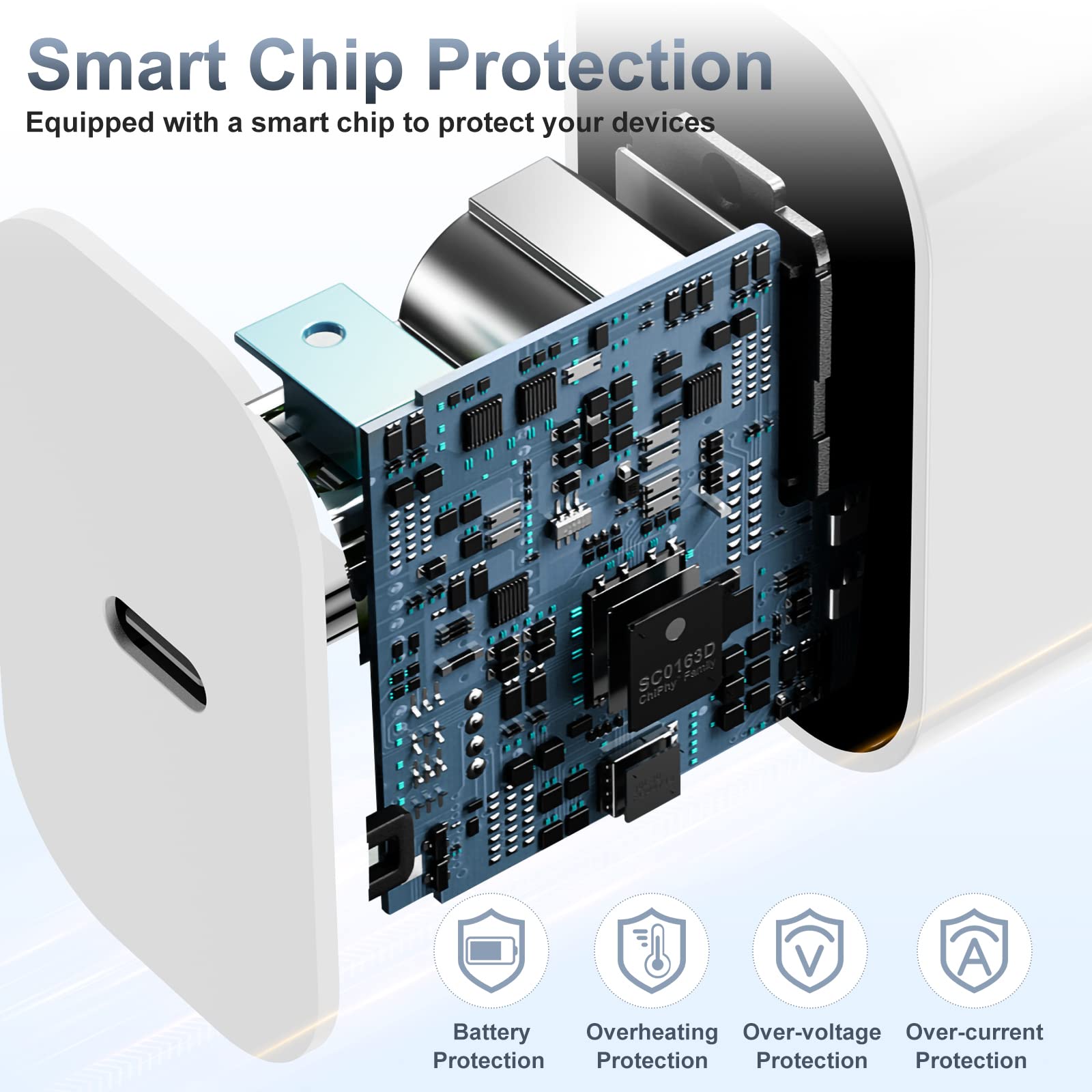 Iphone 16 15 Fast Charger, 20W Usb C Charging Block For Apple Iphone 16 Pro/15 Plus/15 Pro Max,Ipad 12.9/11 Inch/4/3Th/Air/Mini/