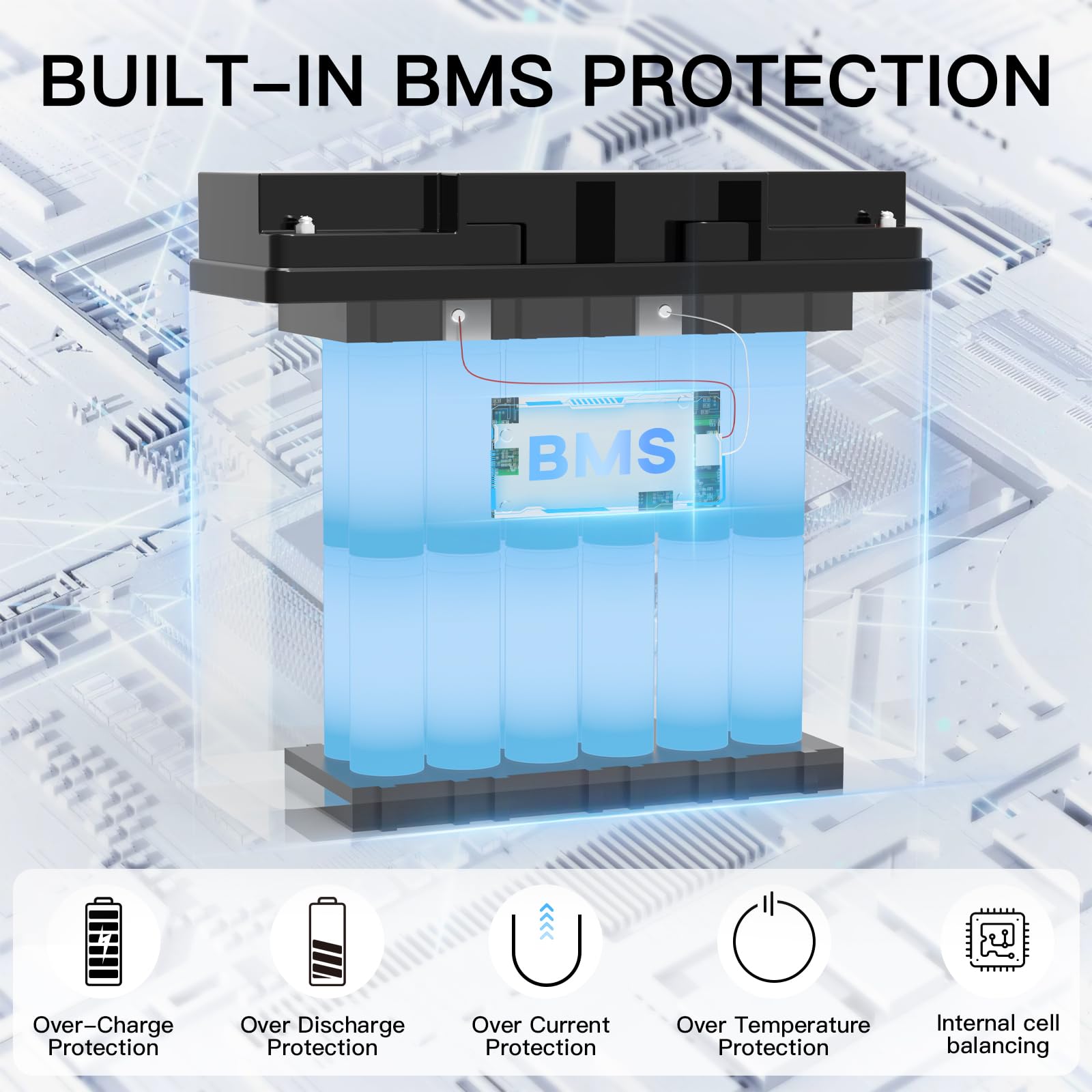 Mhpowos 12V 20Ah Lithium Lifepo4 Battery, 3000+ Deep Cycle Rechargeable Lithium Iron Phosphate Battery For Solar, Fish Finder, M