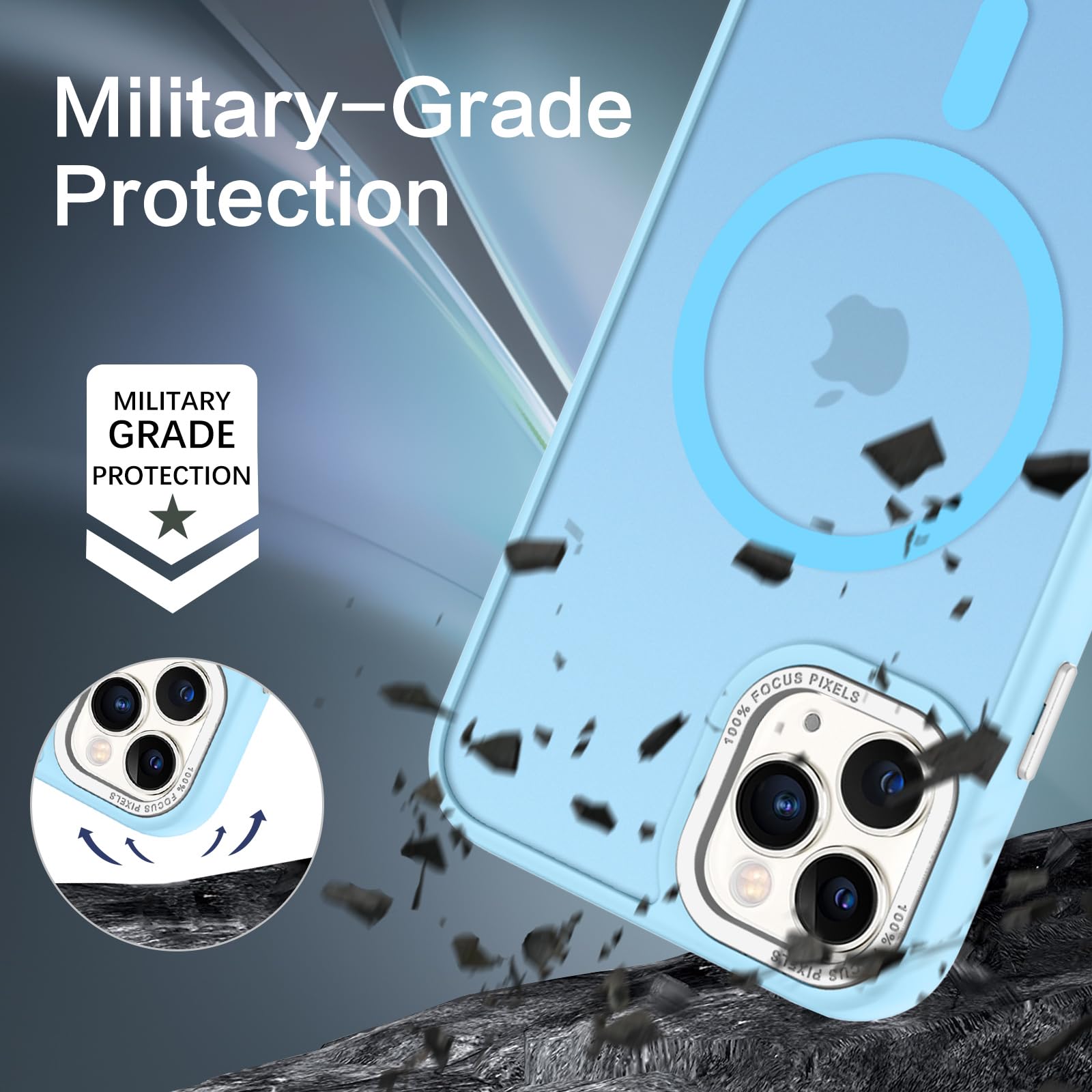 Bentoben For Iphone 11 Pro Case [Compatible With Magsafe] Translucent Matte Magnetic Iphone 11 Pro Phone Case Slim Thin Shockpro