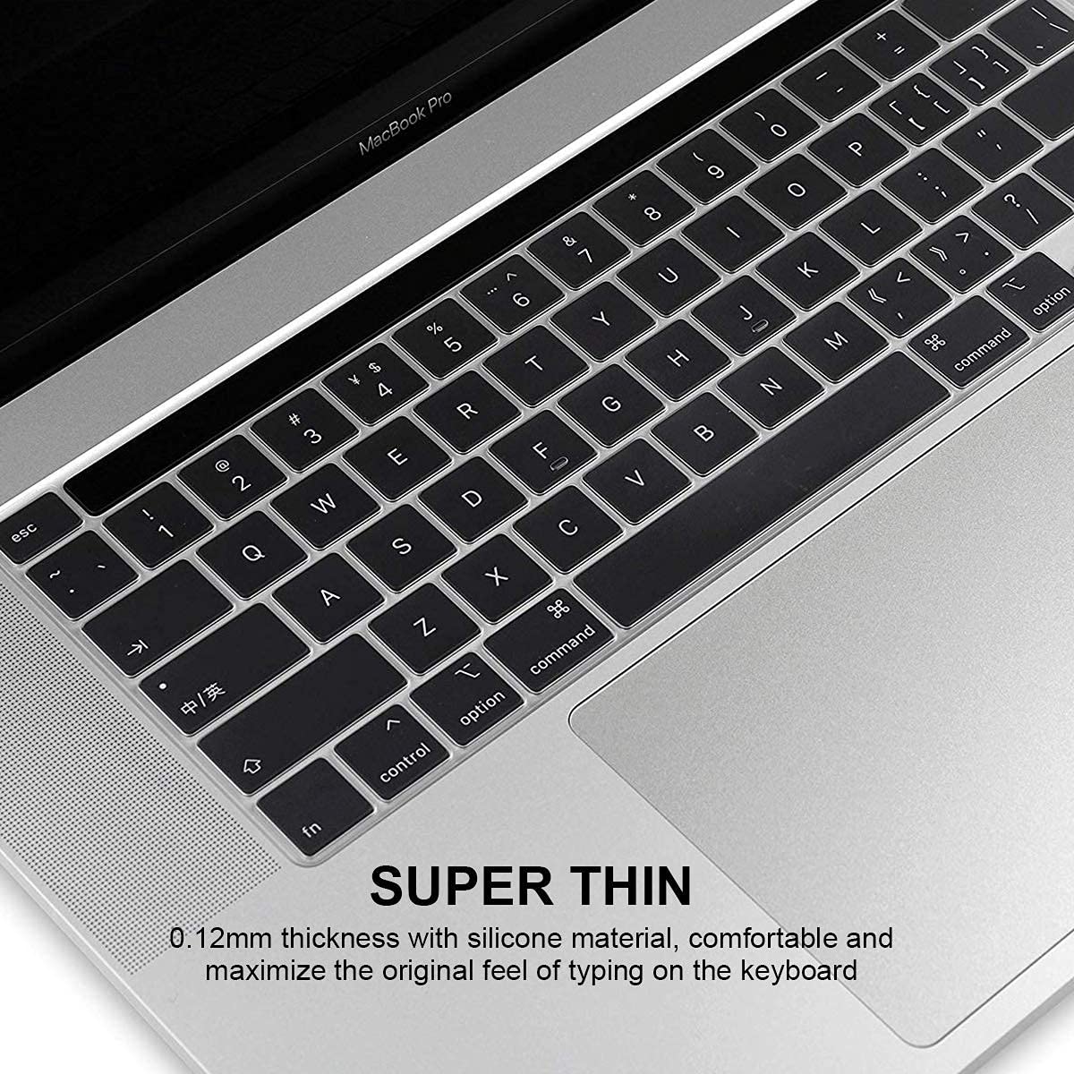 Eoocoo Keyboard Cover Ultra Thin Compatible With Macbook Pro 13 Inch M2 2024 2023 2020 M1 A2338 A2289 A2251 & 2020 2019 New Macb
