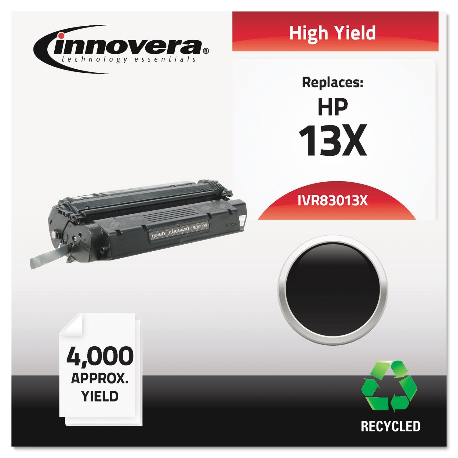 Innovera Ivr83013X   Remanufactured Q2613X 13X High Yield Toner