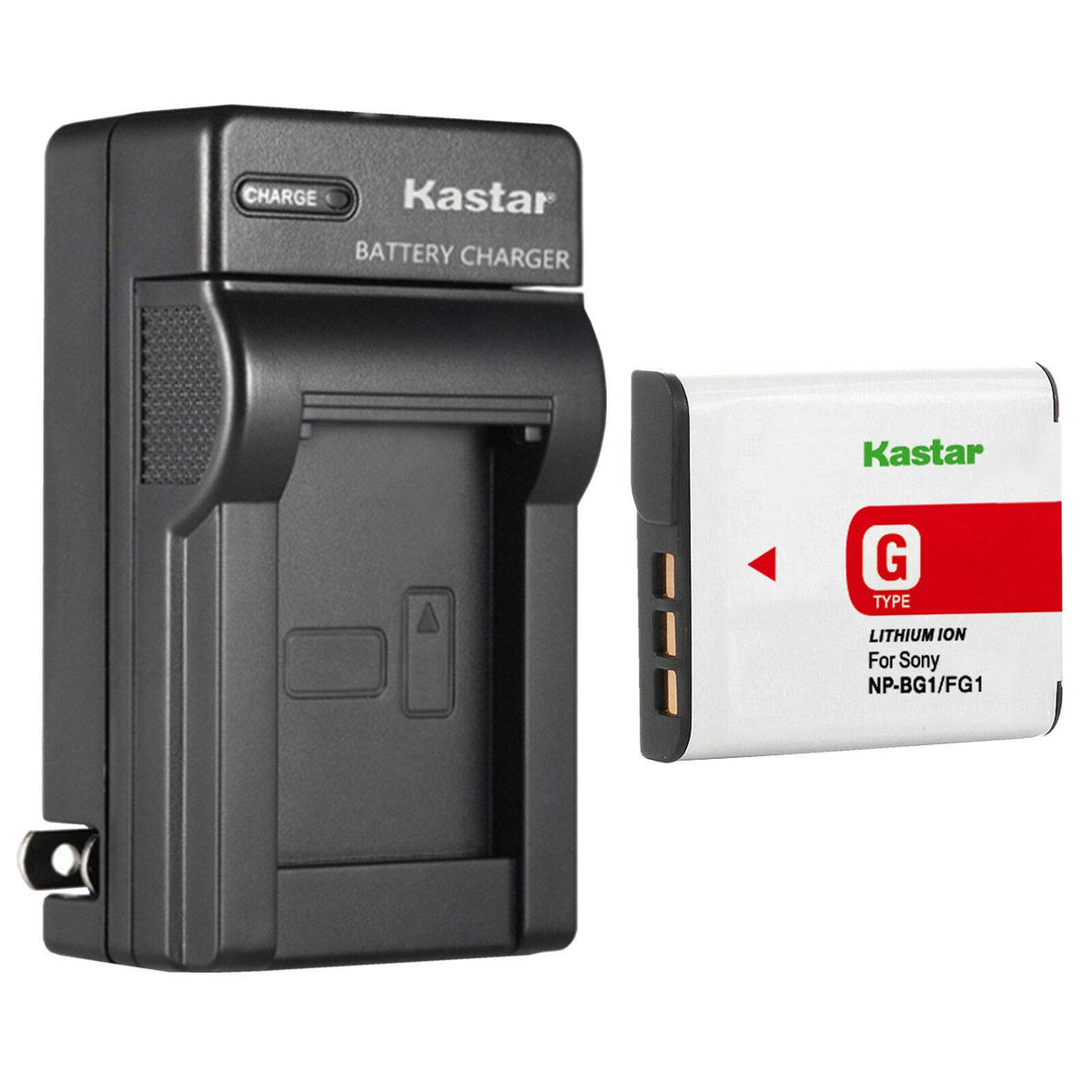 Kastar 1 Pack Np Bg1 Battery And Ac Wall Charger Replacement For Sony Cyber Shot Dsc W215, Cyber Shot Dsc W220, Cyber Shot Dsc W