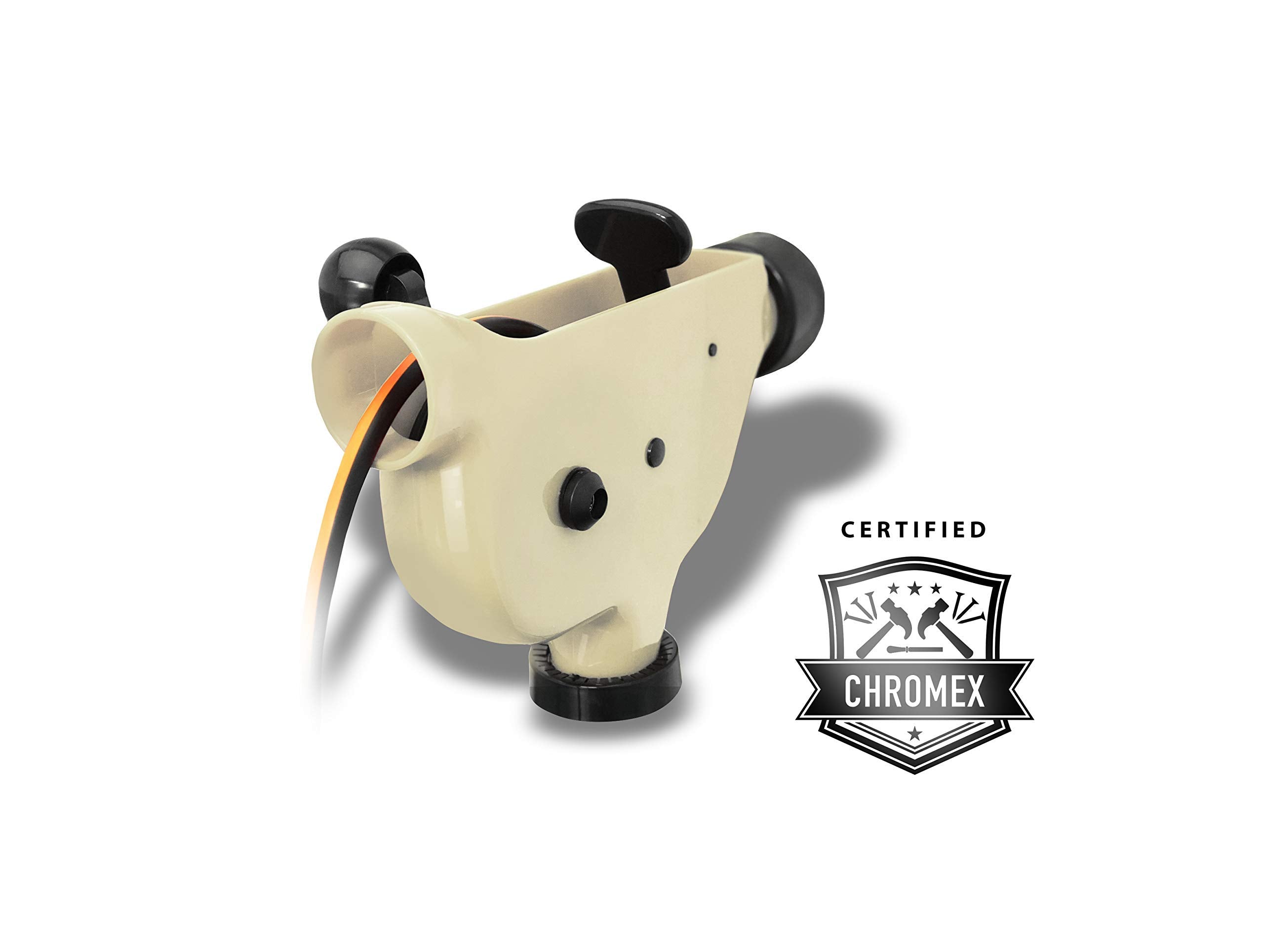 Chromex Extension Cord Reel Winder With 2 Fixed And 1 Swivel Wall Mount Brackets, Transportable From Wall To Wall