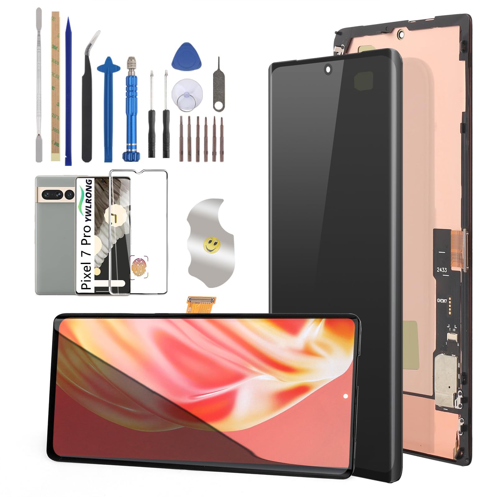 Oled Screen For Google Pixel 7 Pro Screen Replacement For Google Pixel 7 Pro 5G Lcd Display Touch Screen Digitizer Assembly With