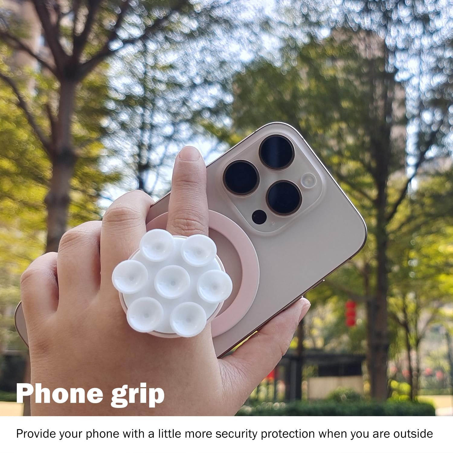 Magnetic Phone Holder Wtih Suction Cup, Multifunctional Cell Phone Stand, Mount, Ring Grip, Kickstand Compatible With Iphone 16/
