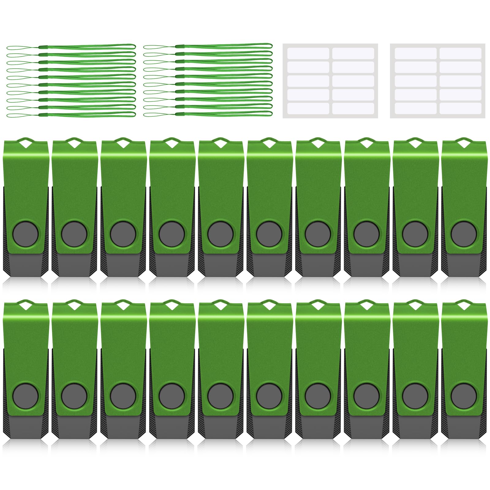 64Gb Usb Flash Drive 20Pack Agecash Thumb Drive Bulk Usb 2.0 Flash Drives Multi Pack Green Swivel 64Gb Usb Memory Stick Zip Driv