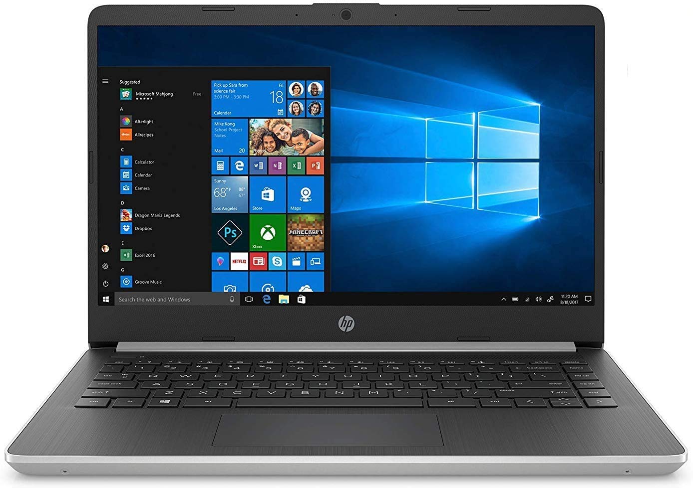 HP New 2020 15.6 HD Touchscreen Laptop Intel Core i7-1065G7 8GB DDR4 RAM 512GB SSD HDMI 802.11b/g/n/ac Windows 10 Silver 15-dy17
