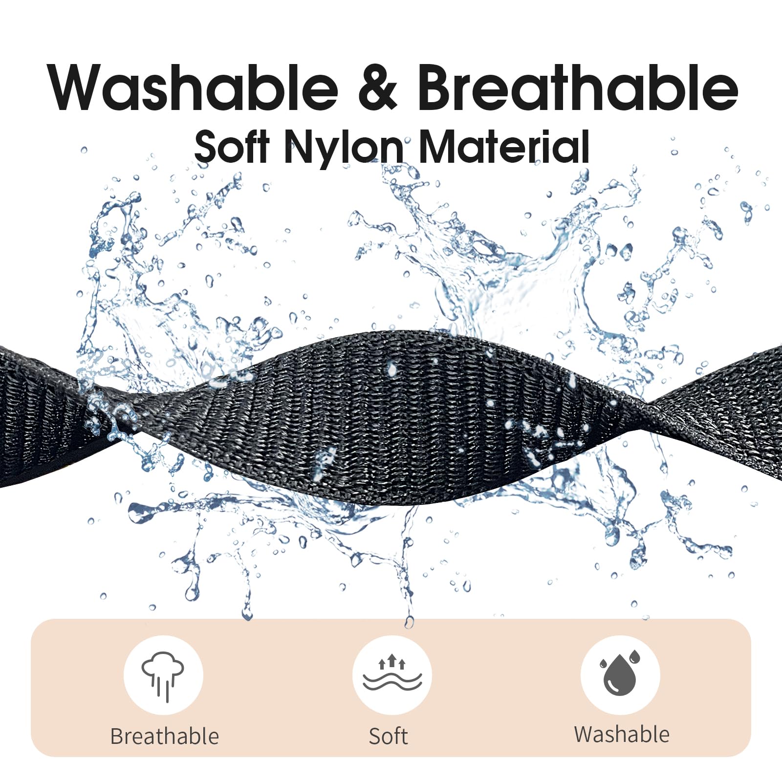 Ahxll Hook And Loop Watch Band Compatible With Garmin Fenix 8 47Mm/Epix Pro 47Mm/ Fenix E 47Mm/Fenix 7/Fenix 6/Epix Gen 2/Fenix 5/Instinct, 22Mm Nylon Sport Wristband Strap (Black+Army Green)