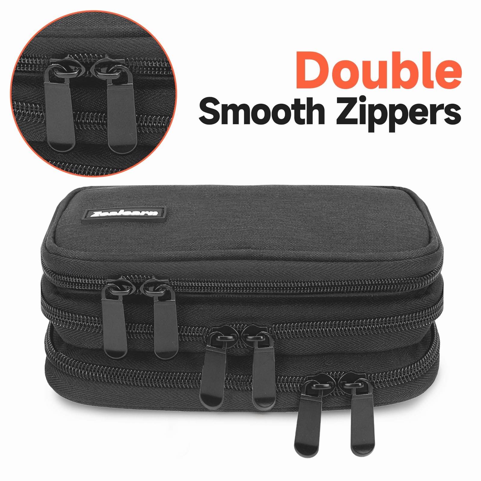 Zealearn USB Flash Drive Case Z024001 Oxford Cloth Black Holds 30 Pcs