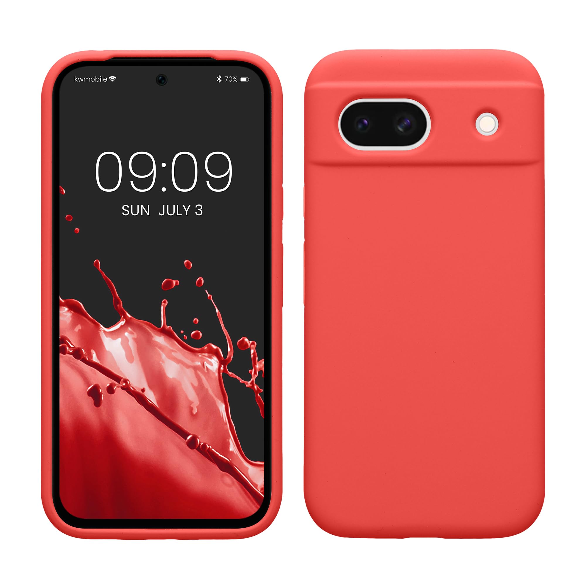 kwmobile Case Compatible with Google Pixel 8a Case - TPU Silicone Phone Cover with Soft Finish - Dolce Vita