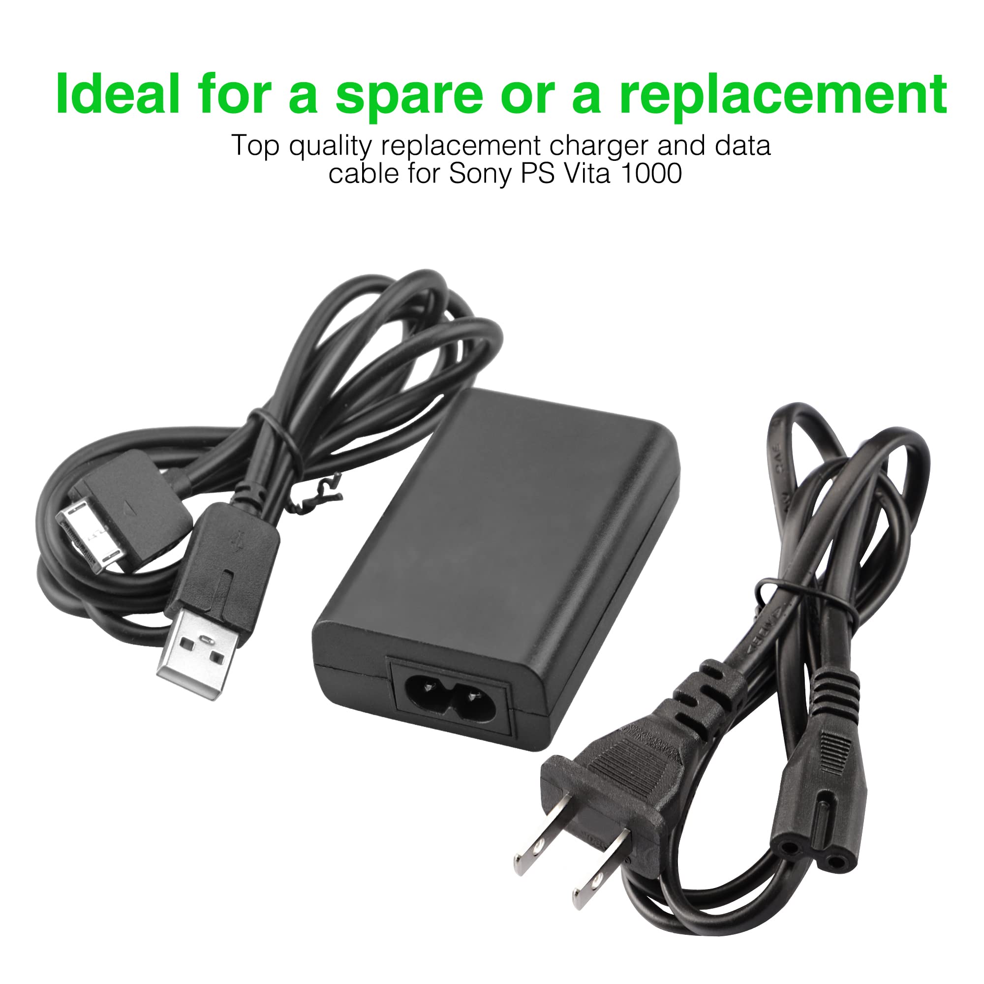 Ps Vita Charger, Ac Adapter Wall Charger Compatible With Sony Playstation Vita 1000 (Only Compatible With Psv 1000)