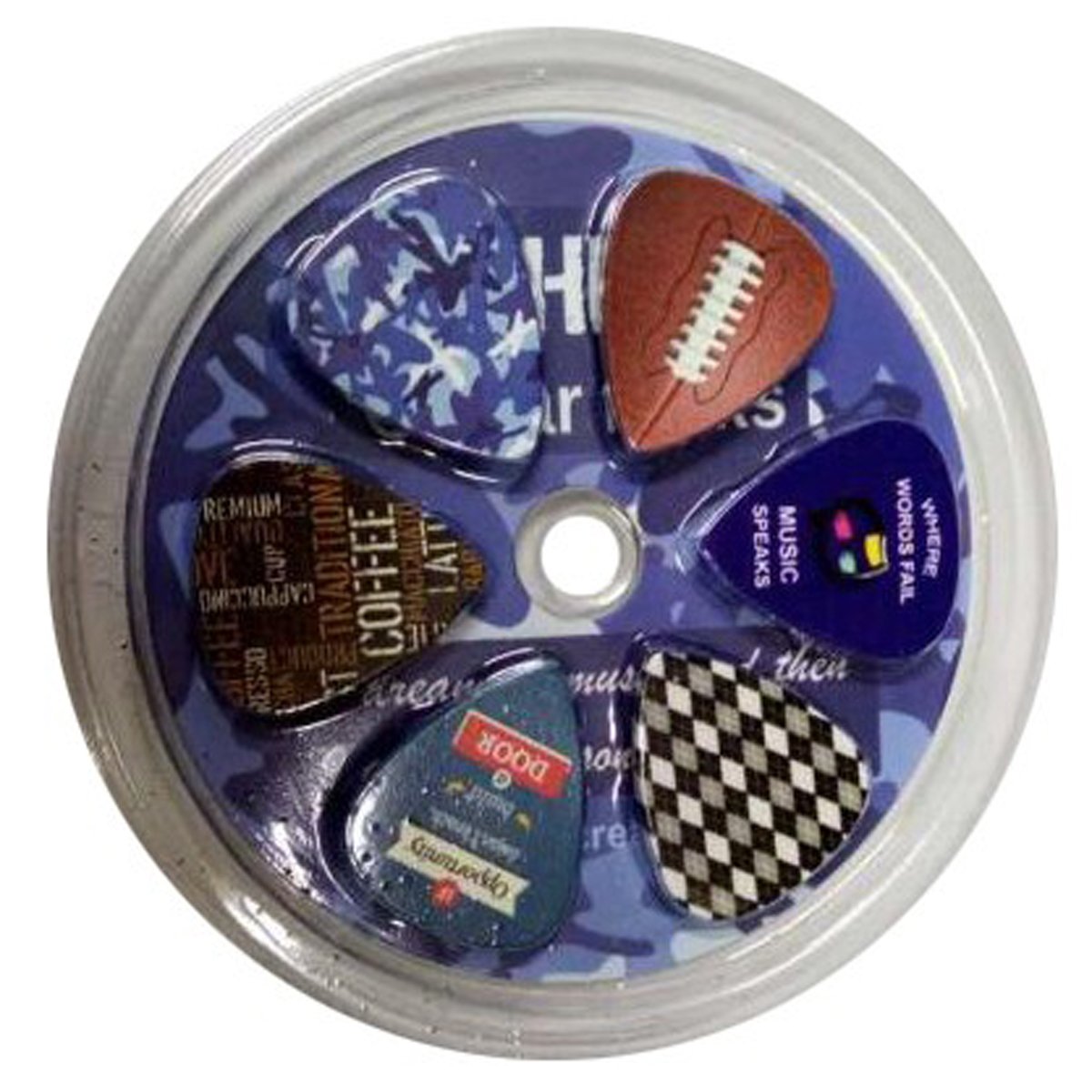 Creanoso Guitar Picks For Dad Men Him (12 Pack) Hero Design Medium Gauge Celluloid  Premium Music Gifts & Guitar Accessories For