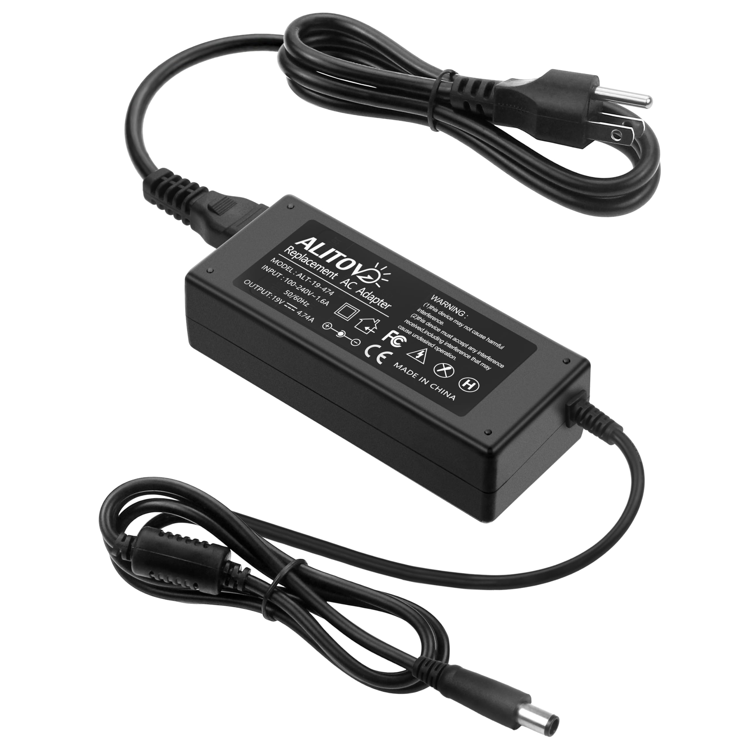 Alitove 90W 65W Power Cord Ac Adapter For Hp All In One Desktop 18'' To 27'' 22 Dd0210 Dd0110 Df0224 24 Dp0160 Dp1250 Dp1380 Cb0