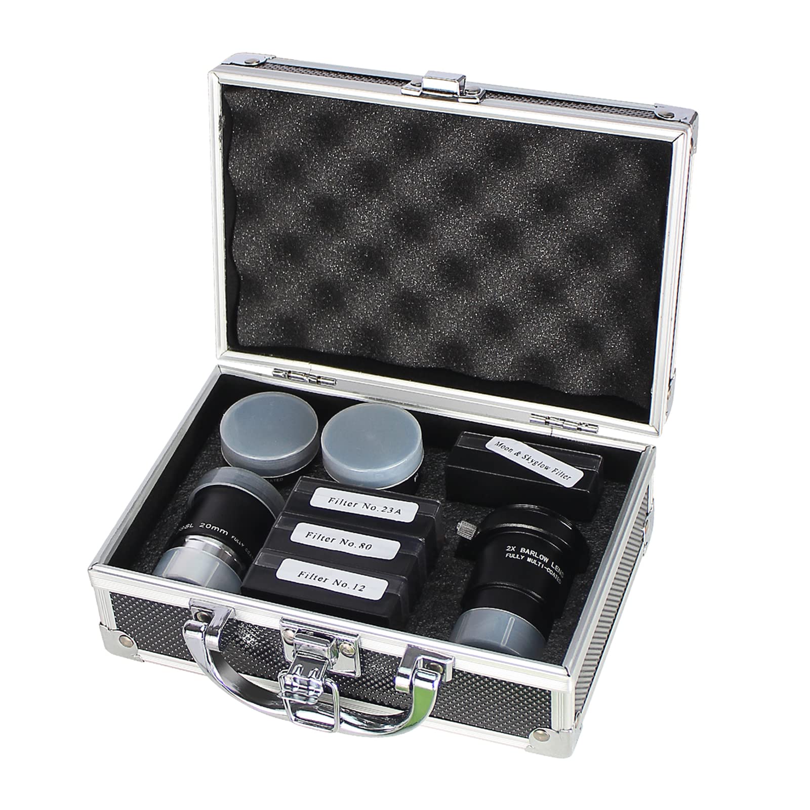 Celticbird Astronomical Telescope Accessory Kit   With 3Pcs Plossl Eyepieces Set, 4Pcs Filter Set, A 2X Barlow Lens