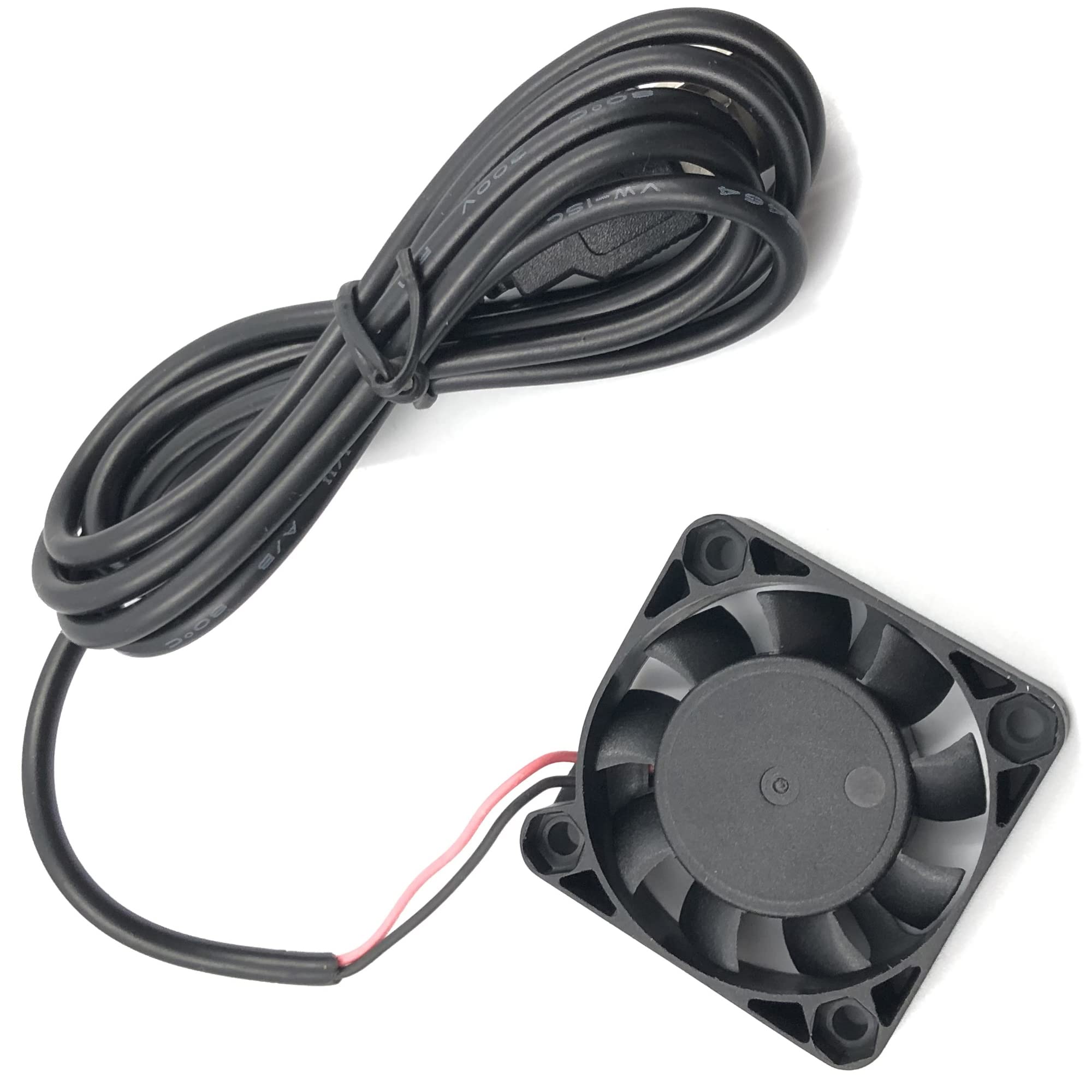 FainWan 2-Pack 40mm USB Brushless Cooling Fan, 5V Dual Ball Bearing, Quiet Operation, 4010 Computer Fan with 100cm Wire