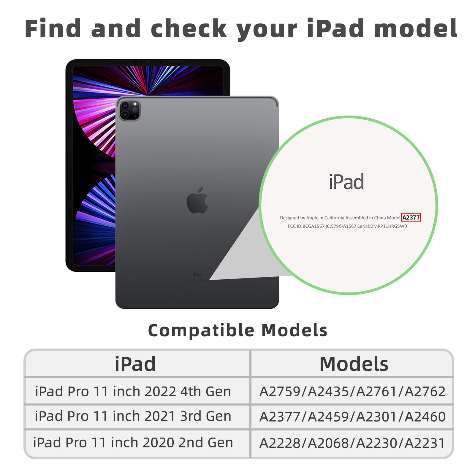 Yuloigan Case For Ipad Pro 11 Inch 4Th Generation With Pencil Holder, For Ipad 11 Pro Case 2022 (4Th Gen)/2021(3Rd Gen)/2020(2Nd