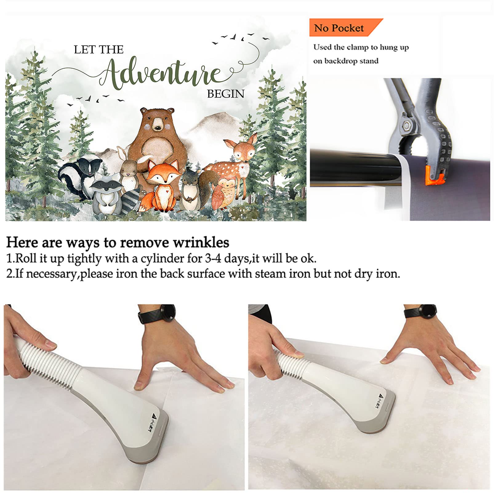 Avezano Woodland Baby Shower Backdrop Adventure Awaits Baby Shower Decoration Background Adventure Forest Mountain Wilderness Co