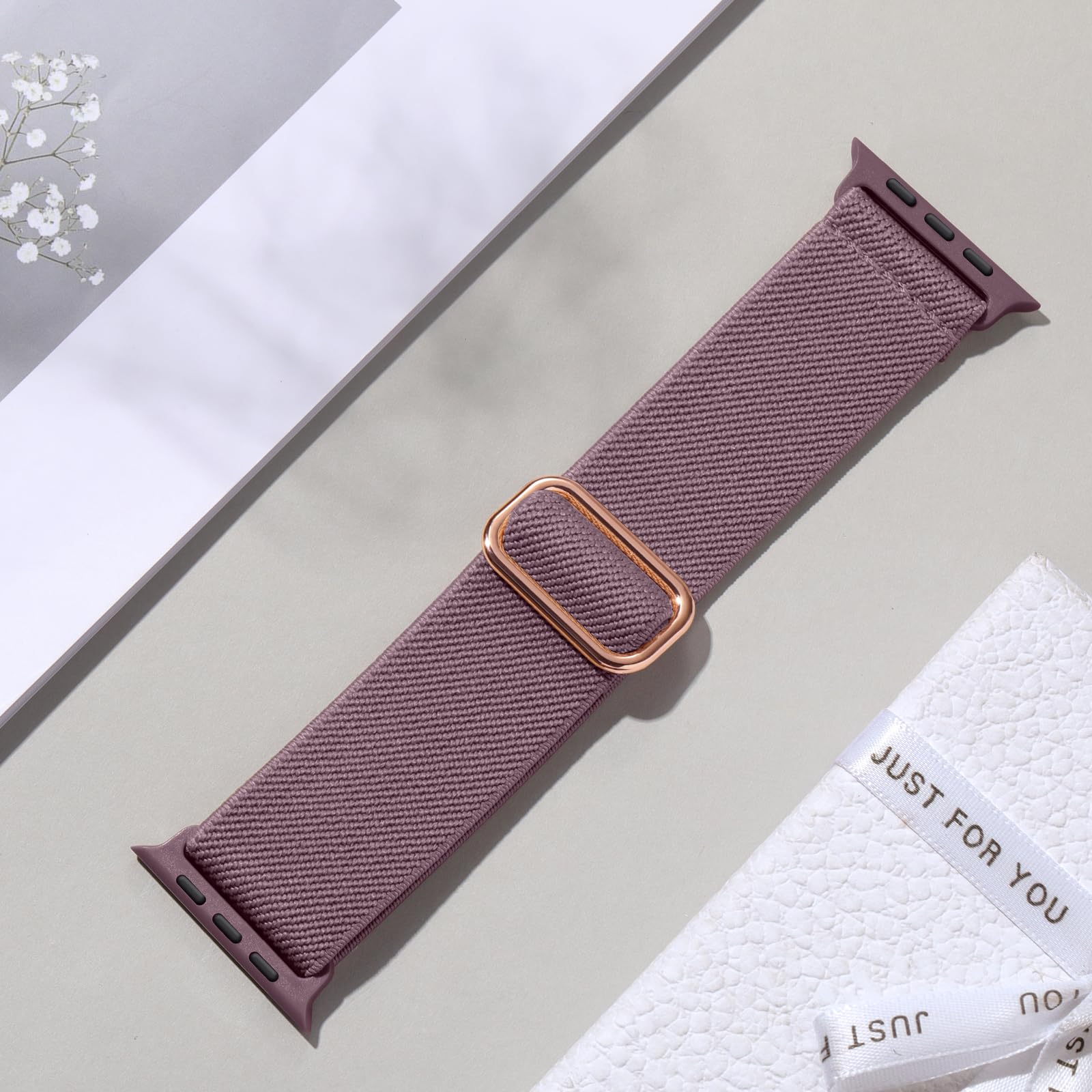 Maledan 1Pack Stretchy Solo Loop Band Compatible With Apple Watch Bands Women Men 40Mm 38Mm 41Mm 44Mm 45Mm 49Mm 42Mm, Soft Nylon