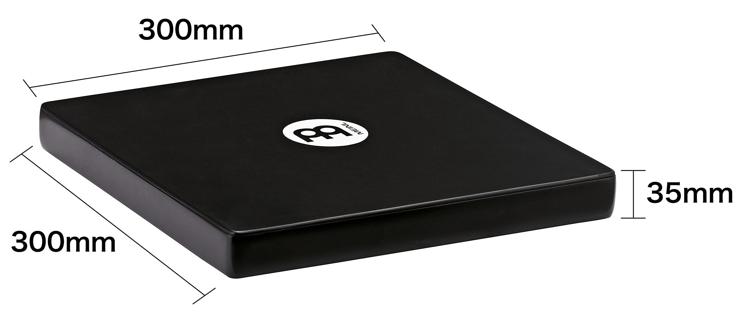 Meinl Percussion Tcaj1Bk Compact Rubber Wood Travel Cajon, Black