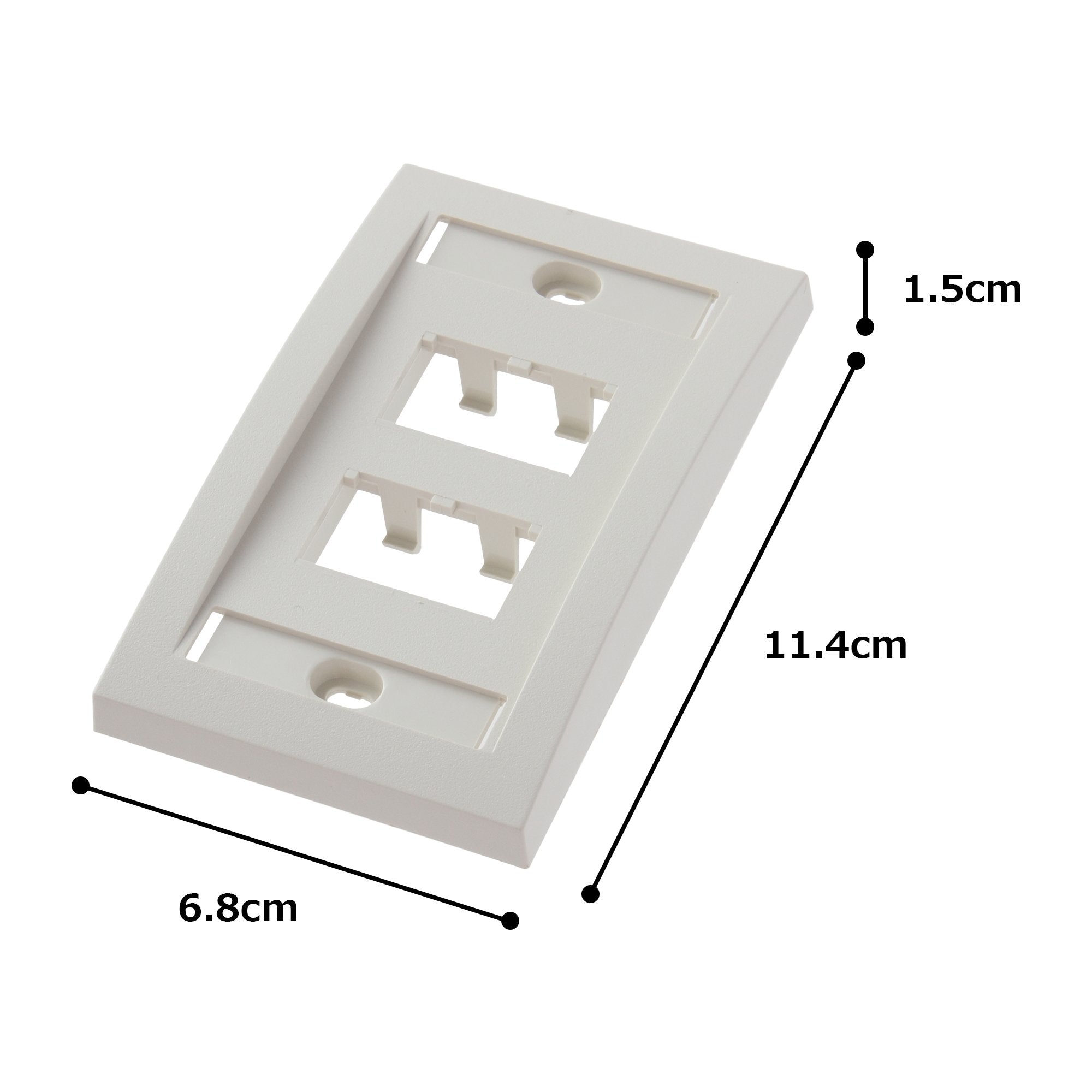 Panduit Cfpe4Iwy 1 Gang 4 Port Faceplate, Off White