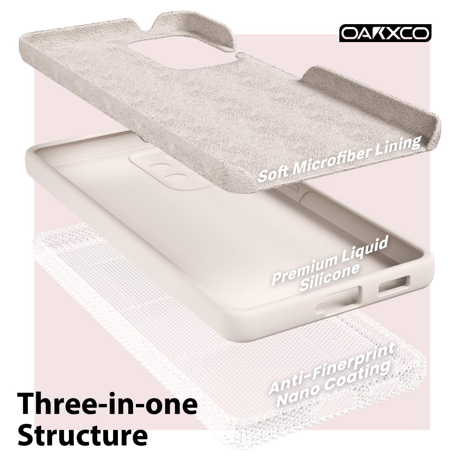 Oakxco For Samsung Galaxy A53 5G Phone Case Liquid Silicone, Cute Thin Slim Soft Rubber Tpu Plain Smooth Gel Cover For Women Gir