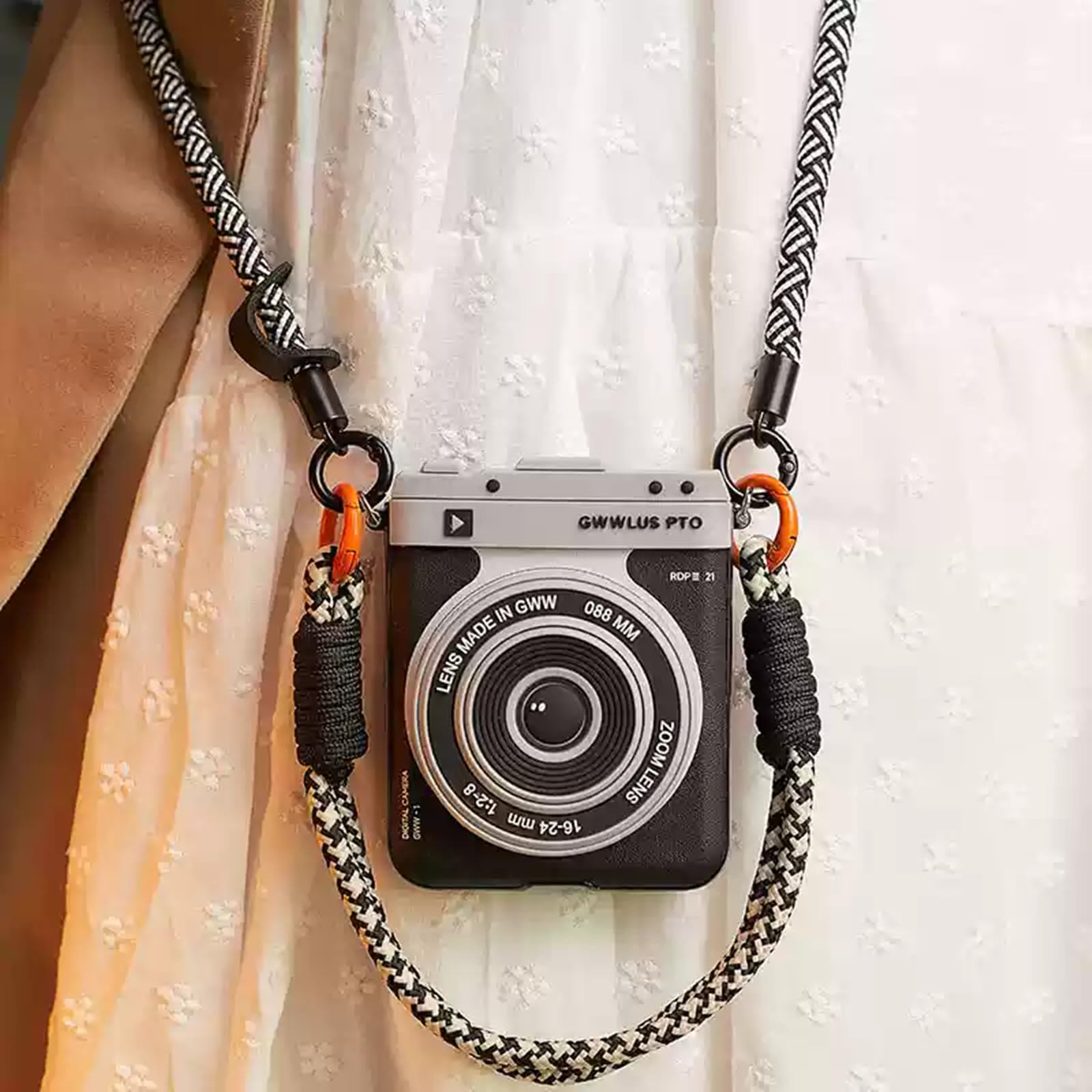 YuetWay Magnetic Holder Case for Motorola Razr Plus 2026/2025/2024 Camera Case Vintage Cover Cute 3D Cool Unique Design with Rem