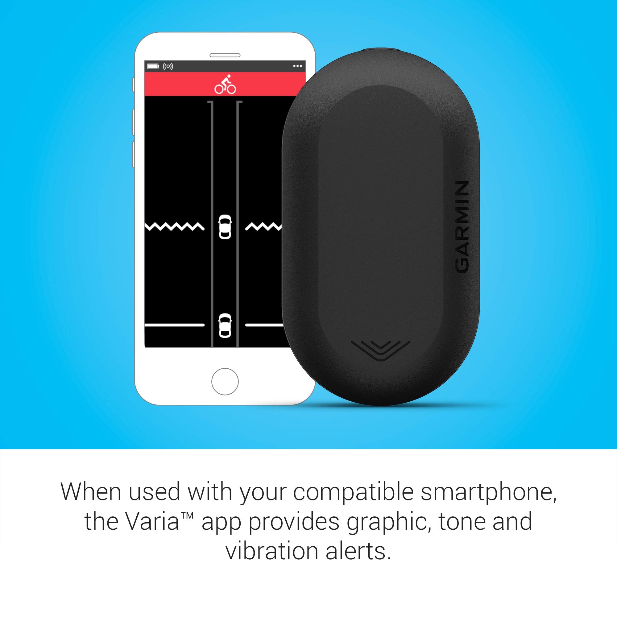 Garmin Varia Rvr315, Cycling Rearview Radar With Visual And Audible Alerts For Vehicles Up To 153 Yards Away