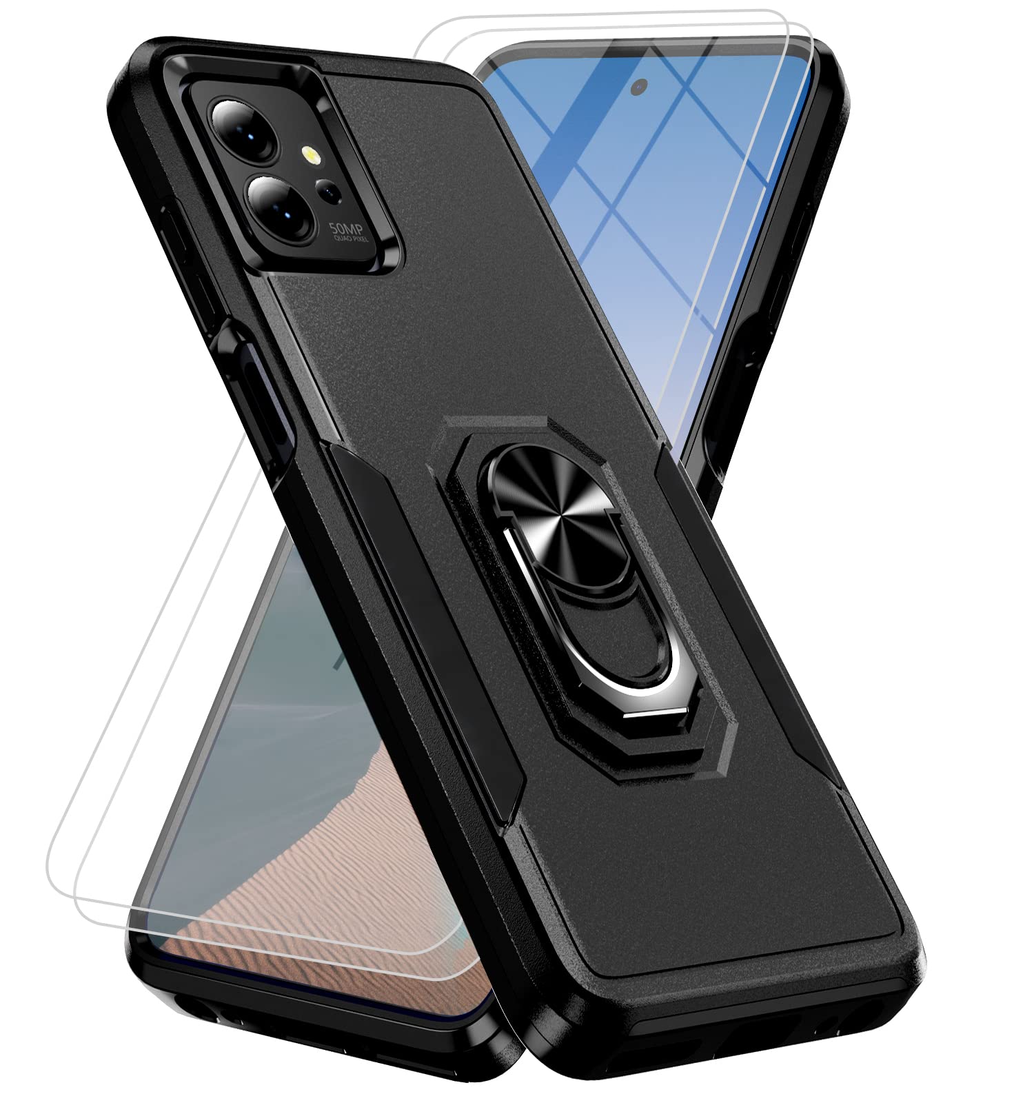 for Motorola Moto G Power 5G 2023 Case [15 FT Military Grade Drop Protection] with 2X Tempered Glass Screen Protector, Heavy-Dut