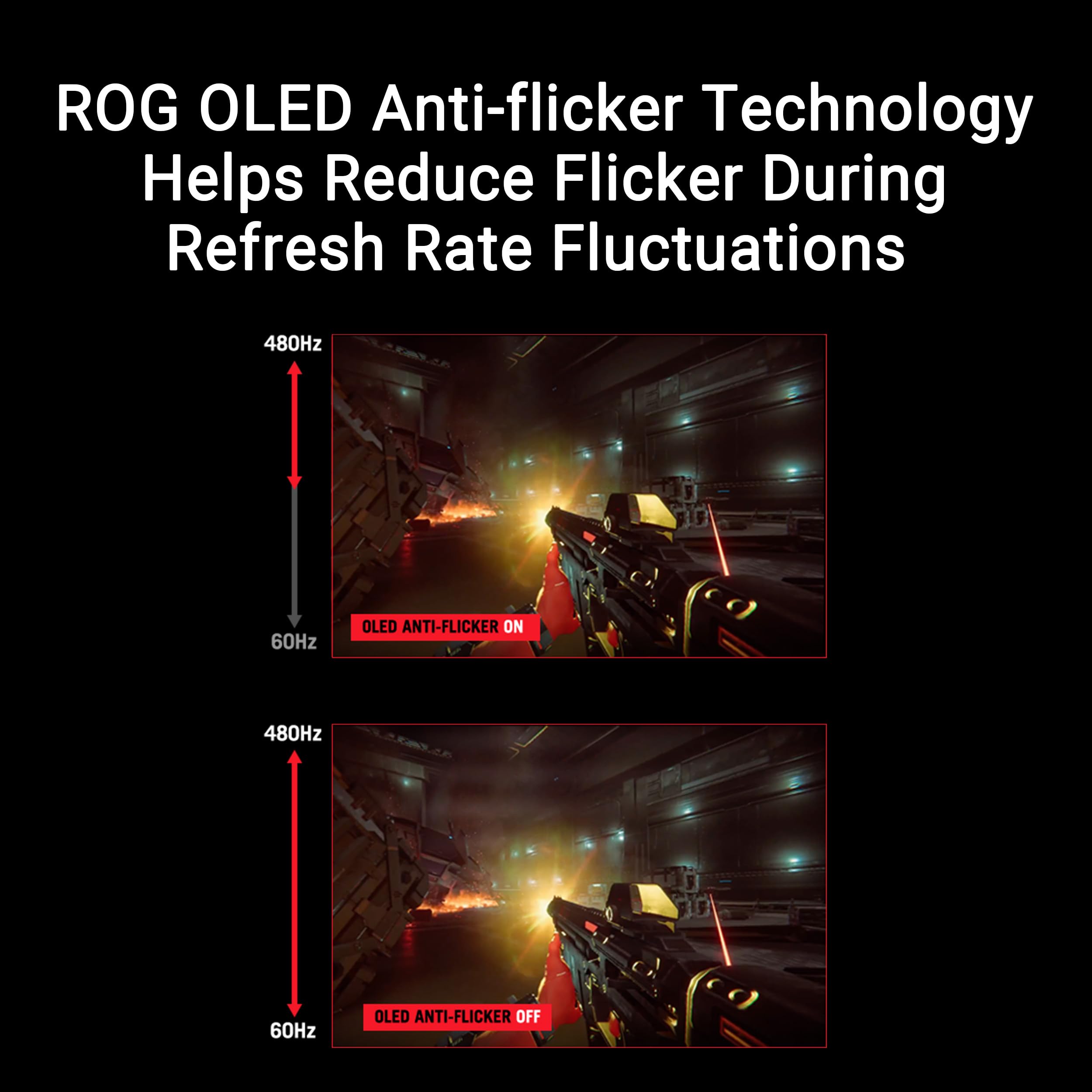 Asus Rog Swift Oled 27    1440P Gaming Monitor (Pg27Aqdp)   Woled, Qhd, 480Hz, 0.03Ms, G Sync Compatible, Custom Heatsink, Ai As