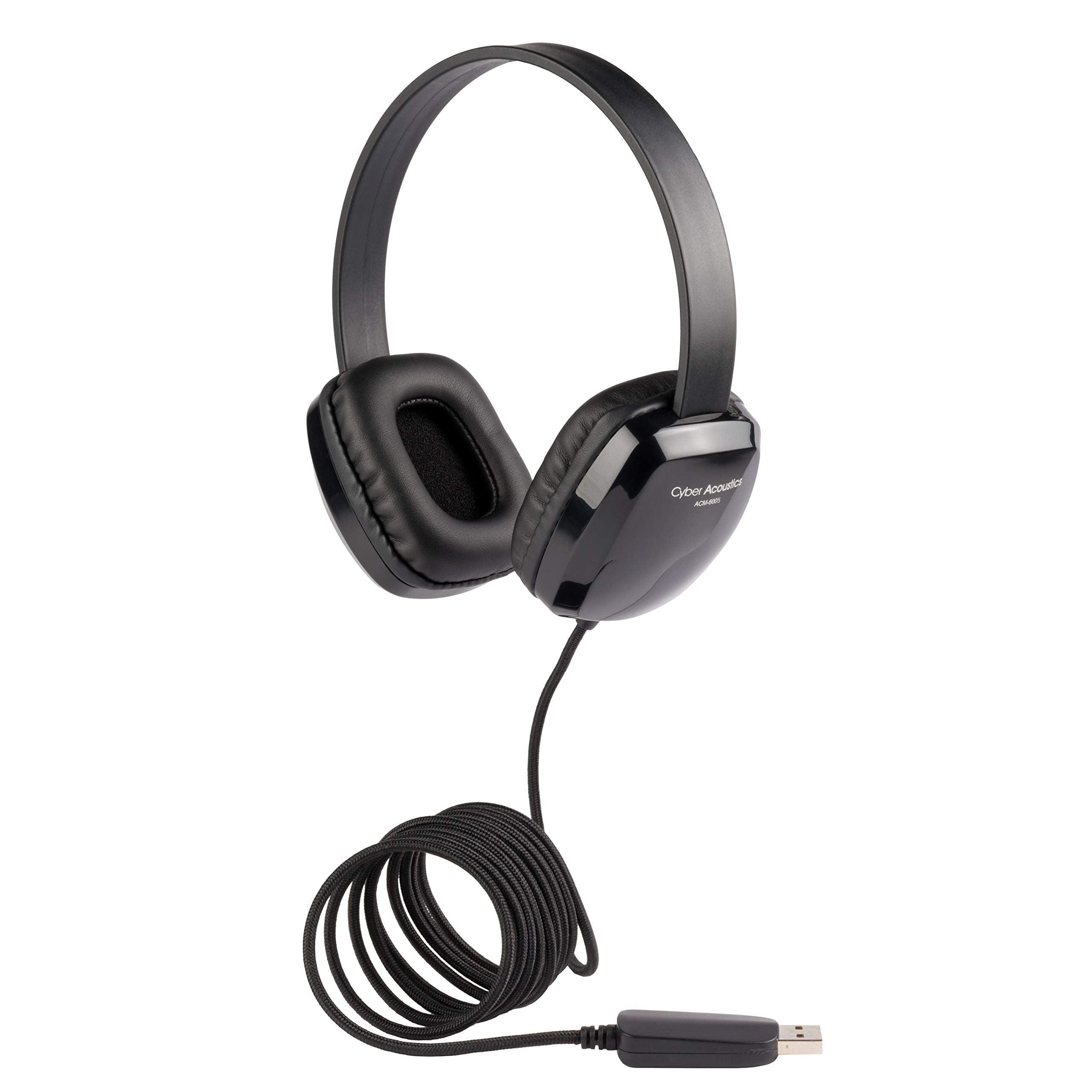 Cyber Acoustics Usb Stereo Headphones For Pcs And Other Usb Devices In The Office, Classroom Or Home (Acm 6005 20) (20 Pack)