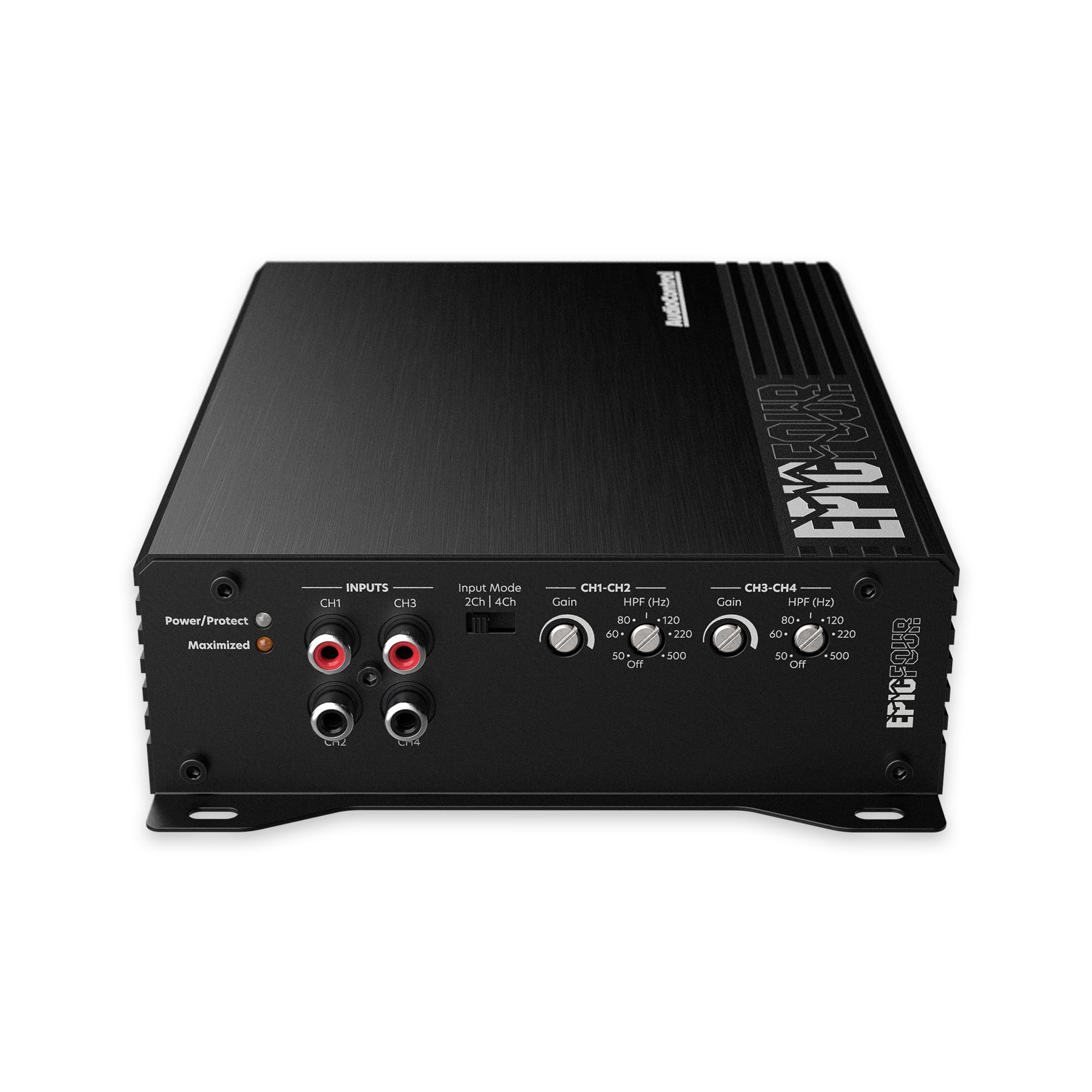 Audiocontrol Epicfour Epic Series 800 Watt Rms Compact 4 Channel Car Audio Amplifier 200X4 @ 2 Ohms, Class D, High Pass Filter,