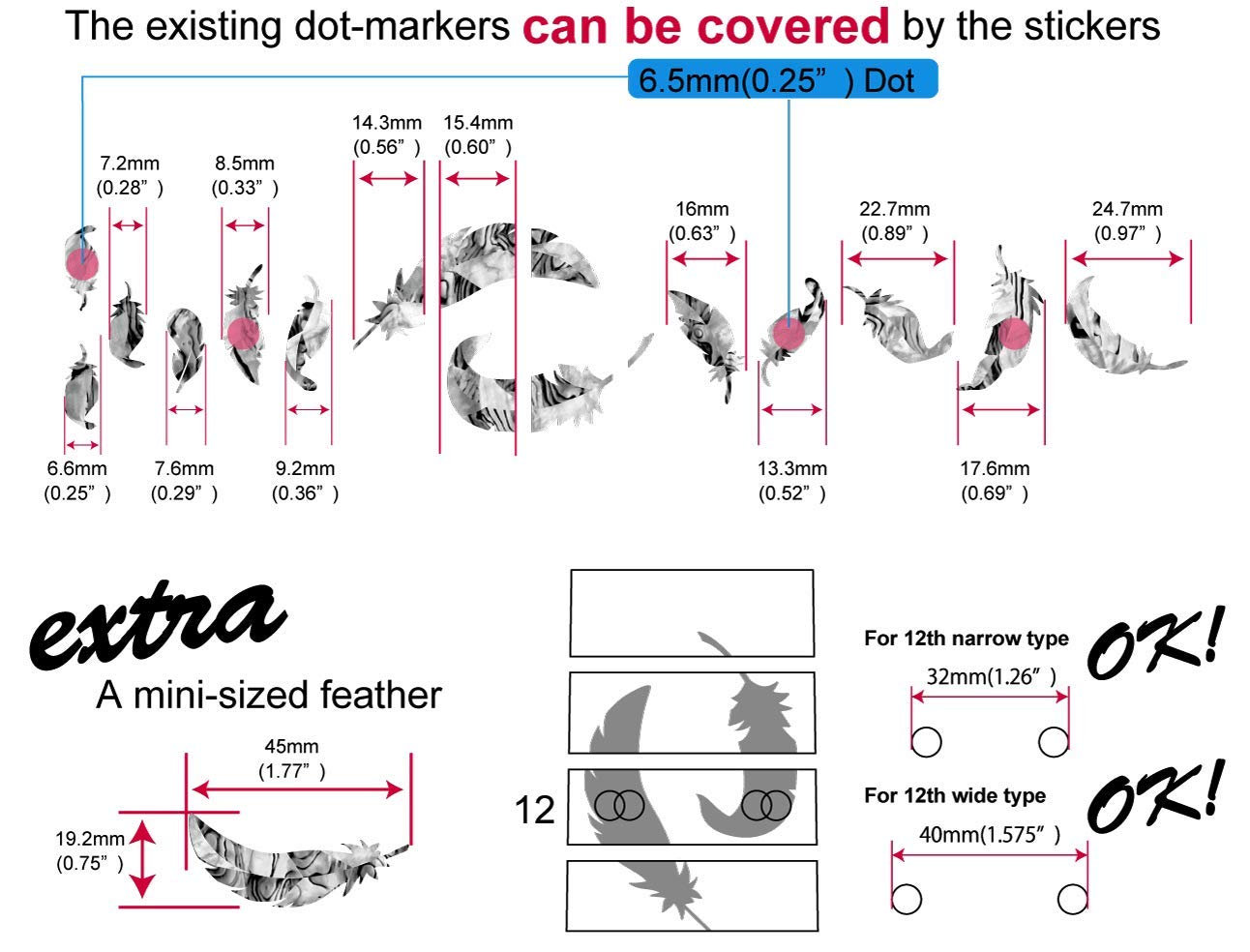 Inlaystickers Sticker/Decal (F 320Ff Wt)