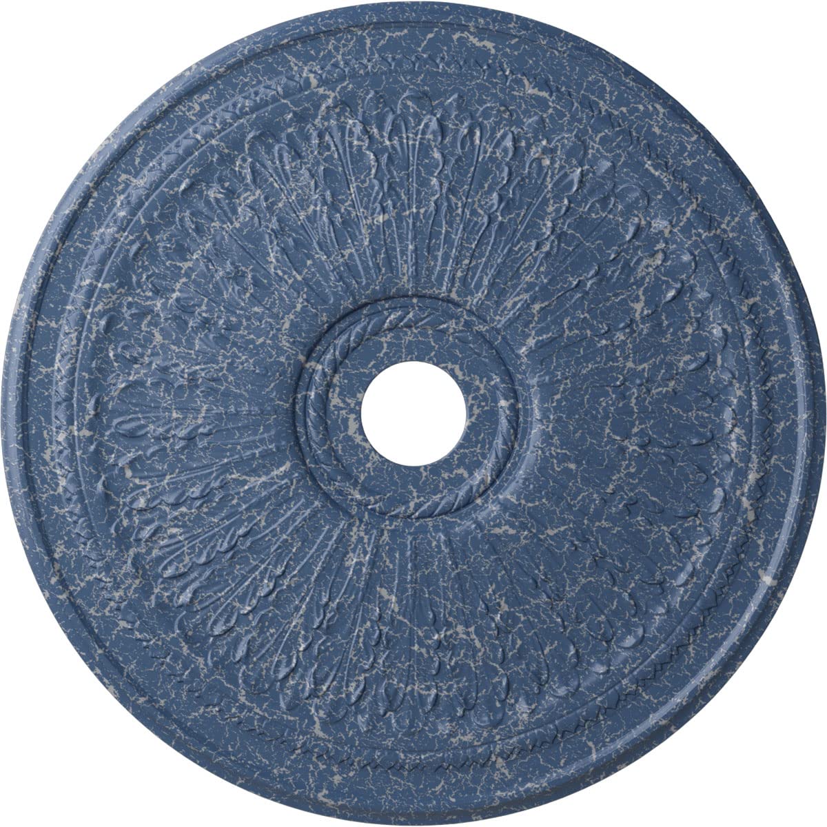 Ekena Millwork Cm29Oaamc Oakleaf Ceiling Medallion, 29 1/8''Od X 3 5/8''Id X 1''P, Hand Painted Americana Crackle