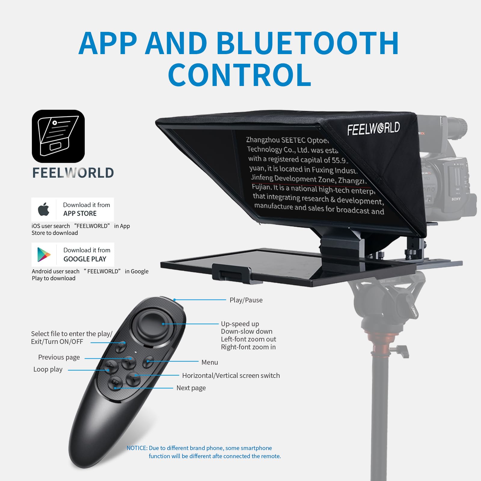 Prompter With Reader FEELWORLD TP16 16