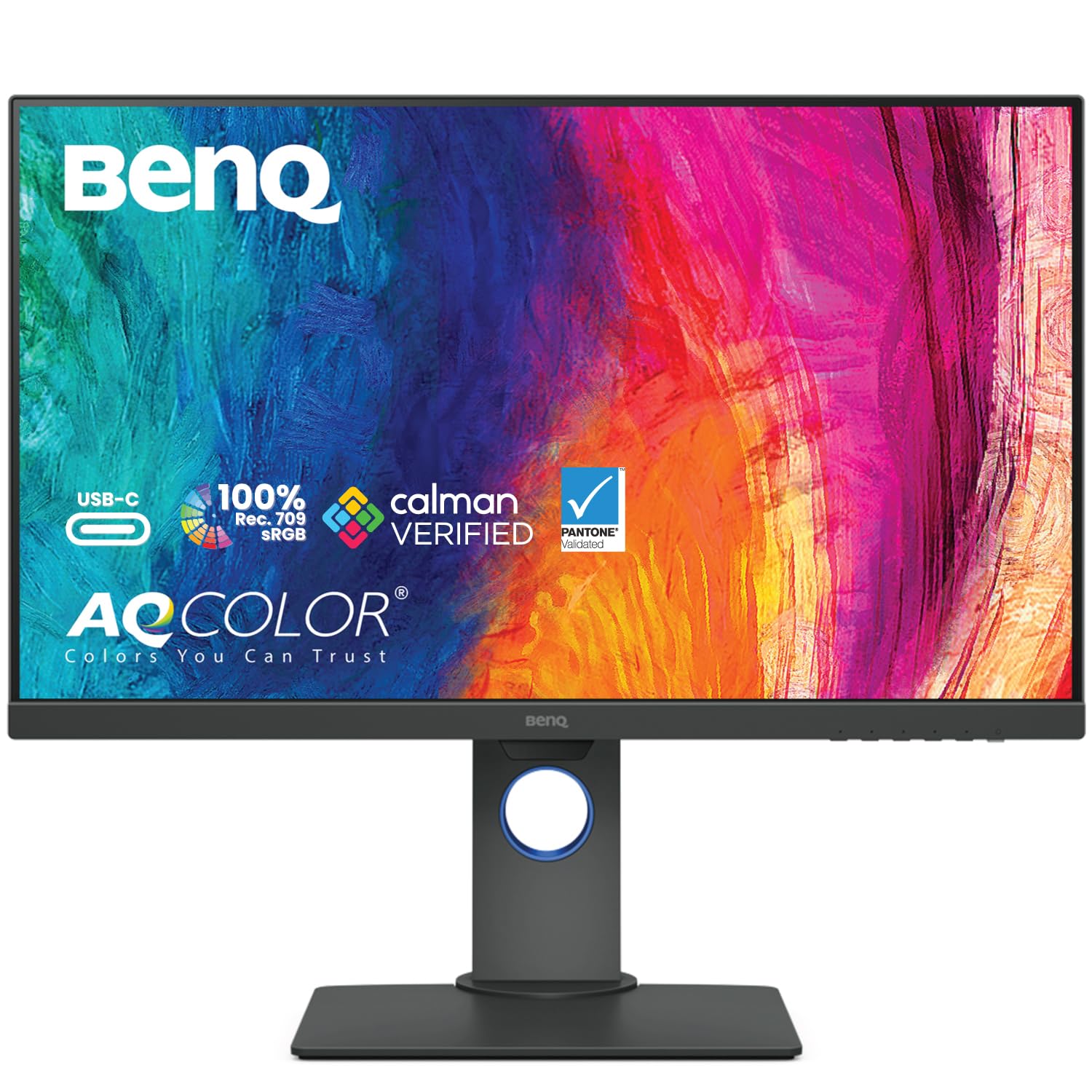 BenQ PD2705Q Mac-Ready Monitor 27    QHD 1440p | 100% Rec.709 & sRGB | IPS | DeltaE =3 | Calibration Report | ICC Sync | AQCOLOR