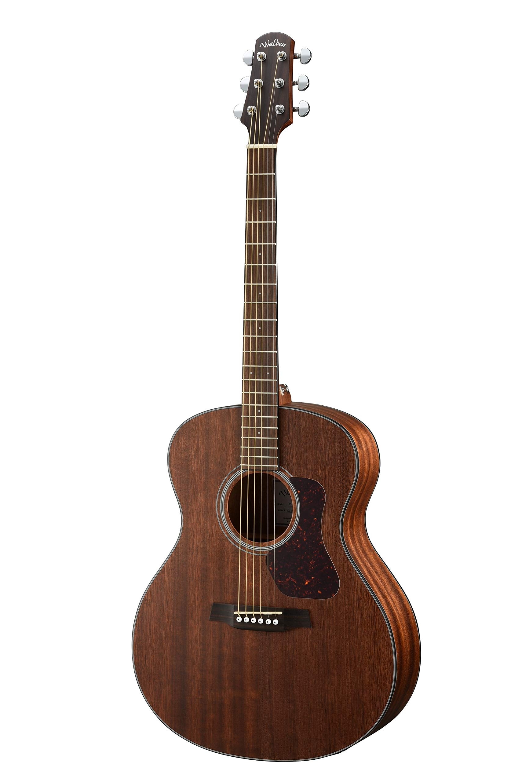 Walden G551E W/Gig Bag Natura Solid Mahogany Top Grand Auditorium Acoustic Electric Guitar   Open Pore Satin Natural