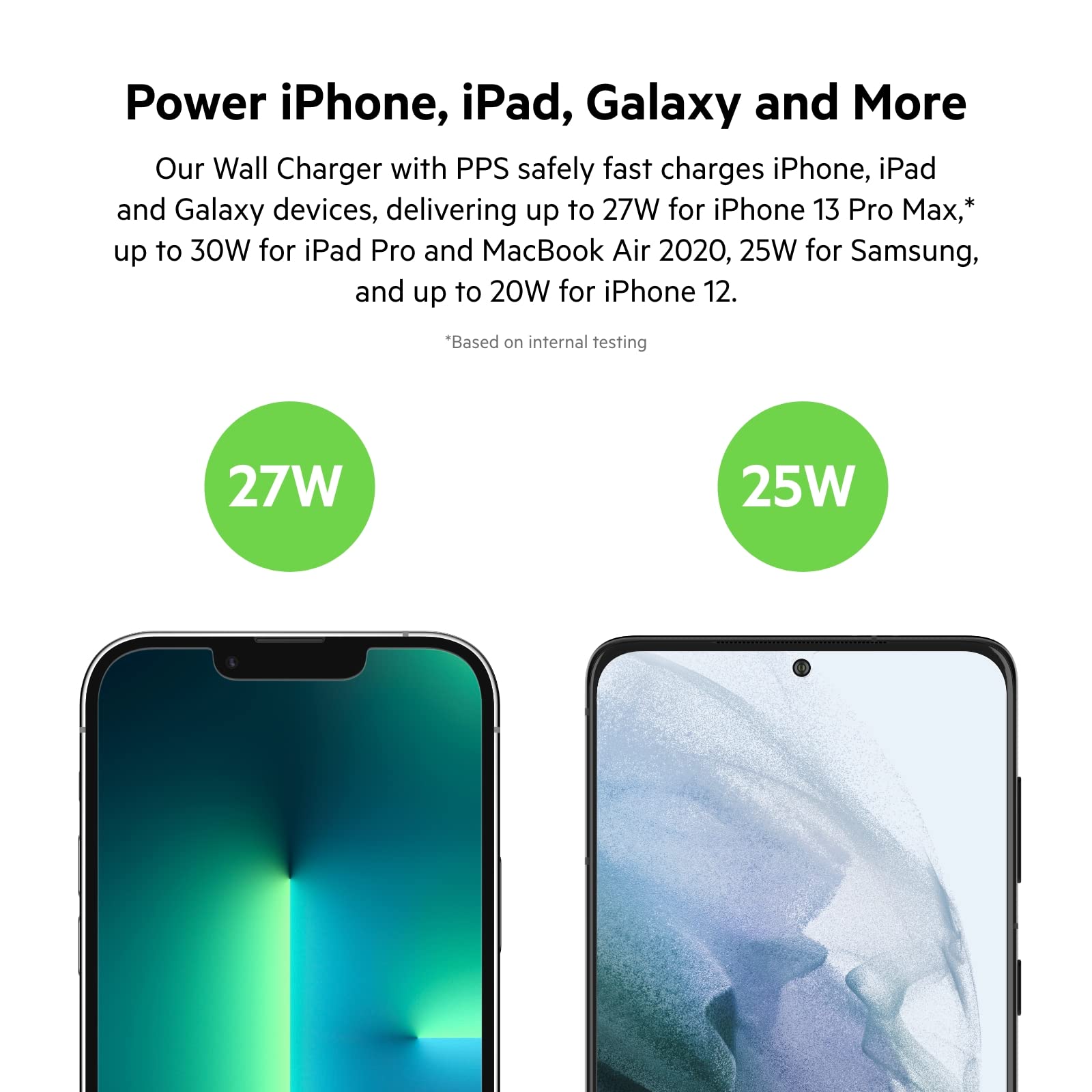 Belkin 30W USB C Wall Charger with USB C to C Cable, PPS, PowerDelivery, USB IF Certified PD 3.0 Fast Charging for Apple iPhone 16 Series, iPad Pro, Samsung Galaxy S25, Google Pixel, and More   White