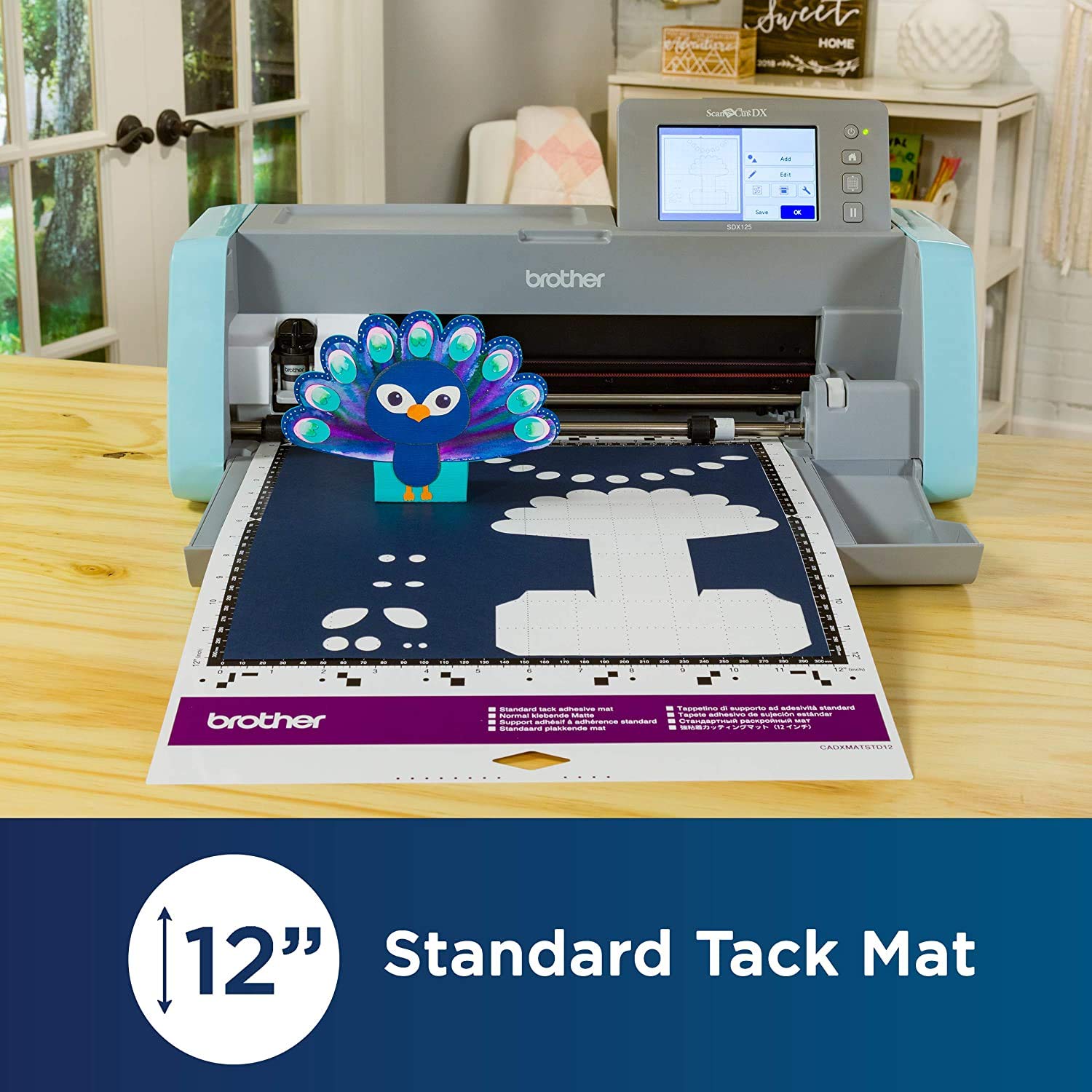 Brother Scanncut Dx Mats, 12' X 12' Standard And Low Tack Adhesives, 3 Each, And 12' X 12' Non Tack Scanning Mat