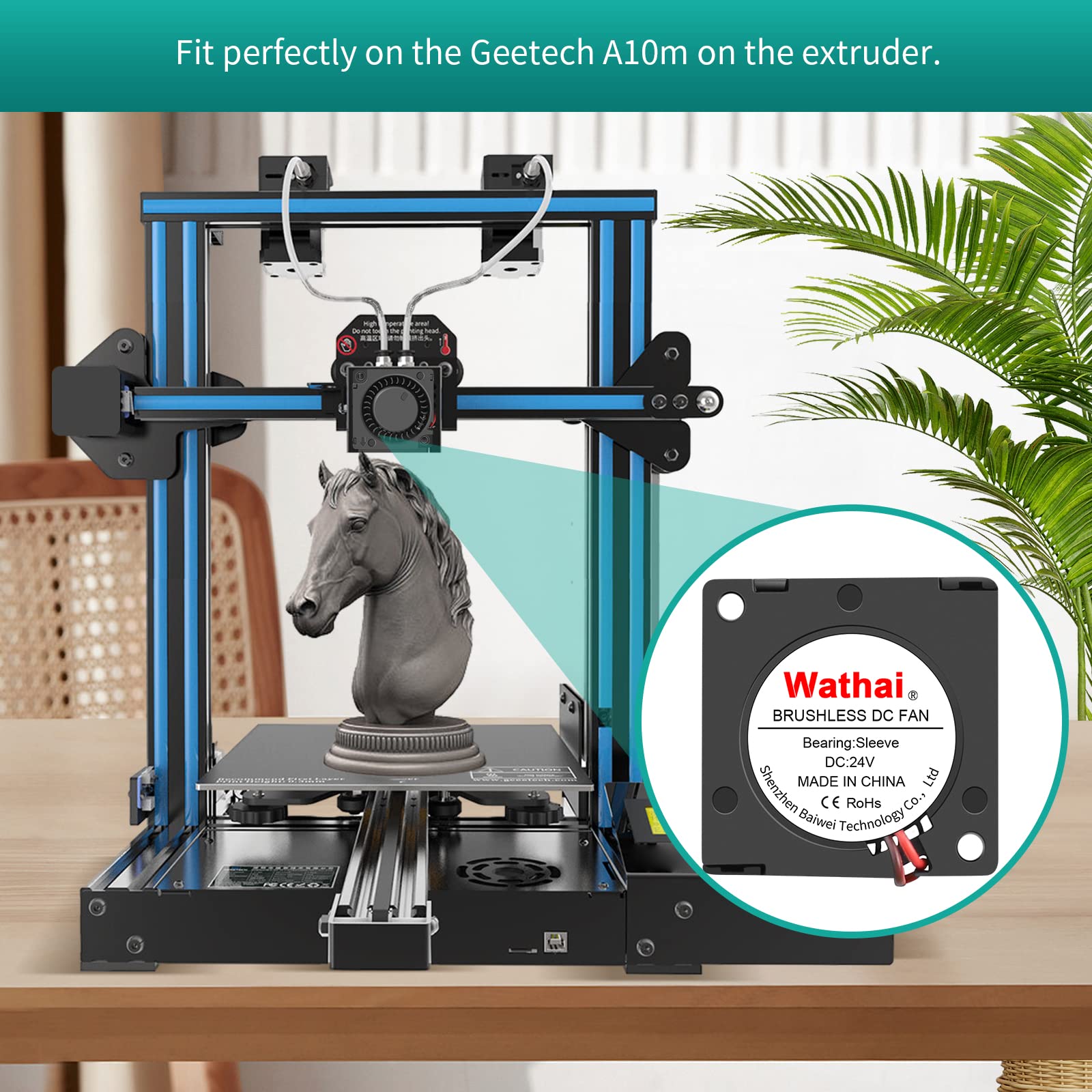 2Packs Wathai 30Mm 24V Blower Fan Brushless Exhaust Fan 2Pin 30 X 30 X 10Mm For Diy Cooling Single Board Computer, Custom Setu, Hotend